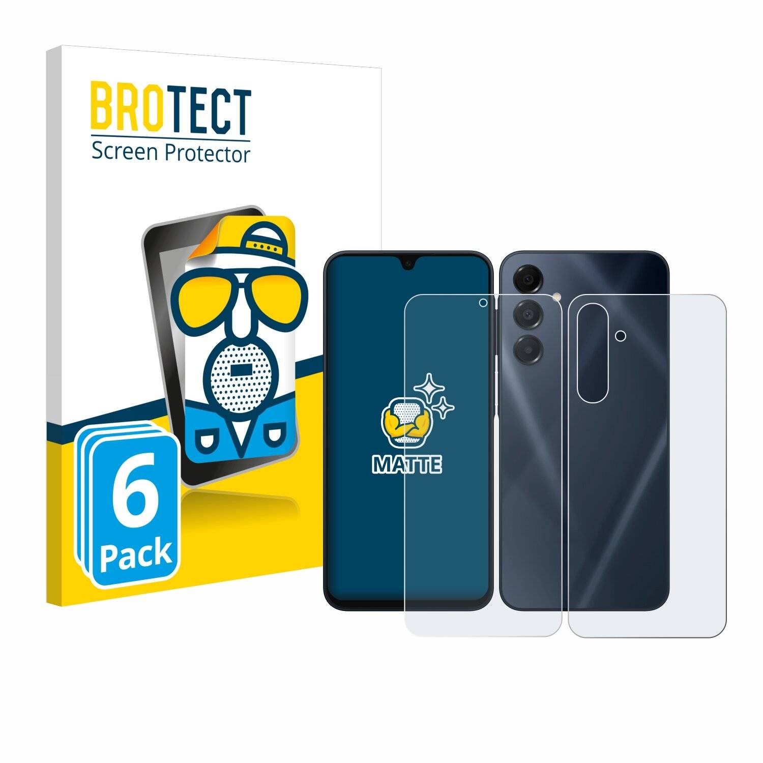 6x BROTECT Entspiegelungs-Folie für Samsung Galaxy A16 4G