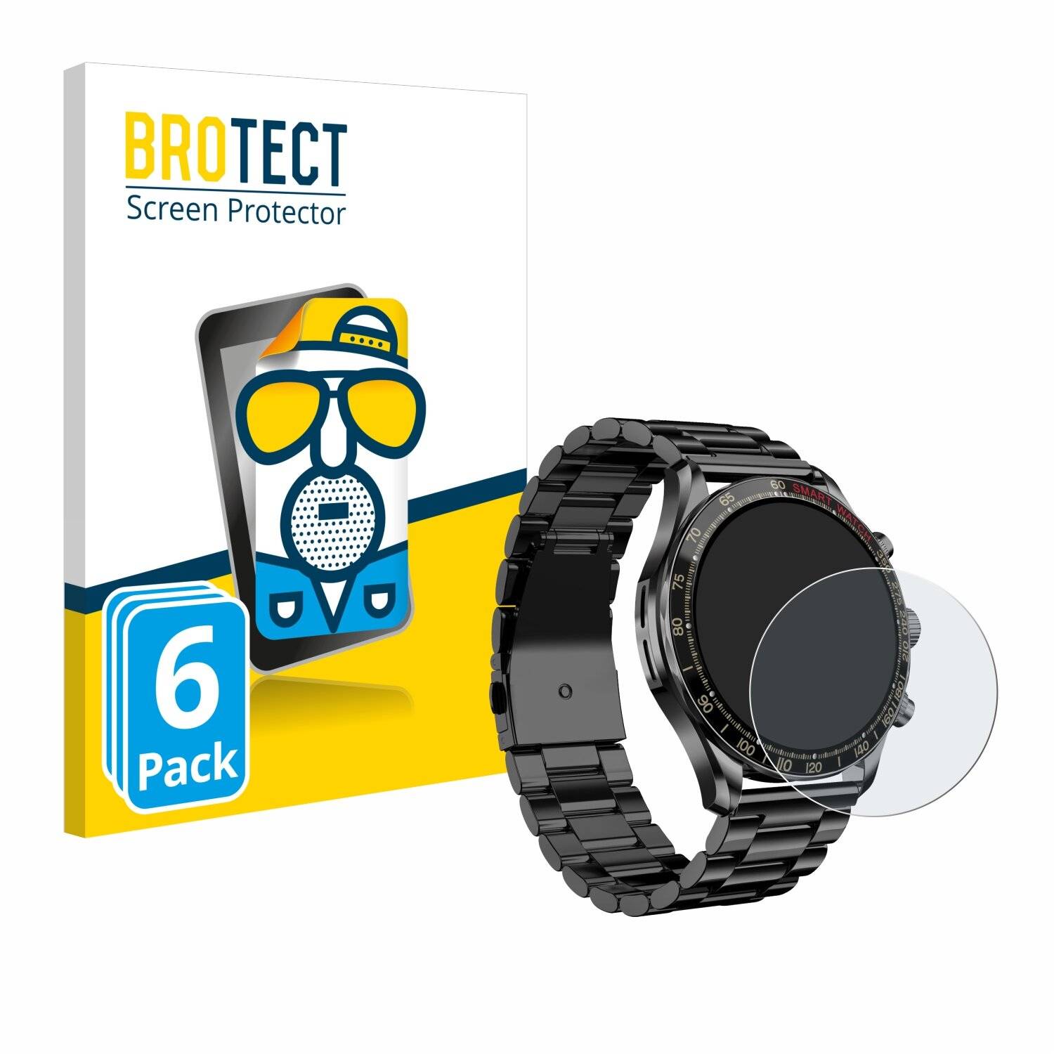 6x BROTECT Entspiegelungs-Folie für Maoo Titan Smartwatch
