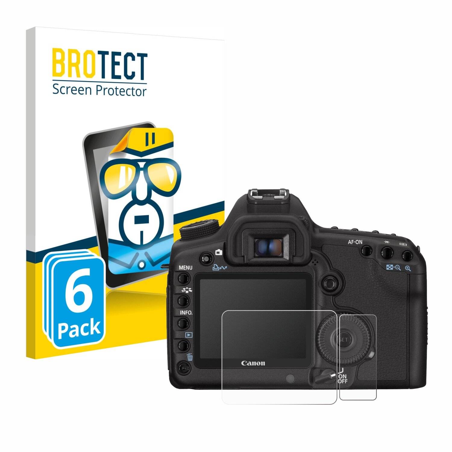 6x BROTECT Displayschutz-Folie für Canon EOS 5D Mark