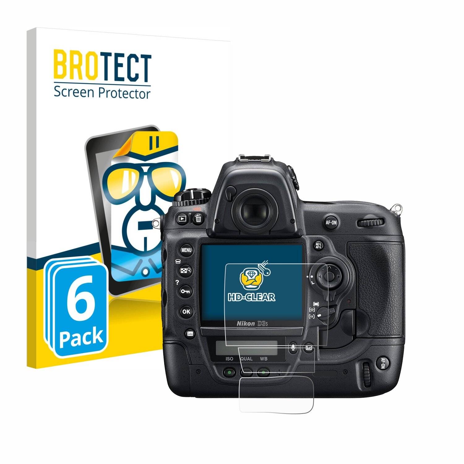 6x BROTECT Displayschutz-Folie für Nikon