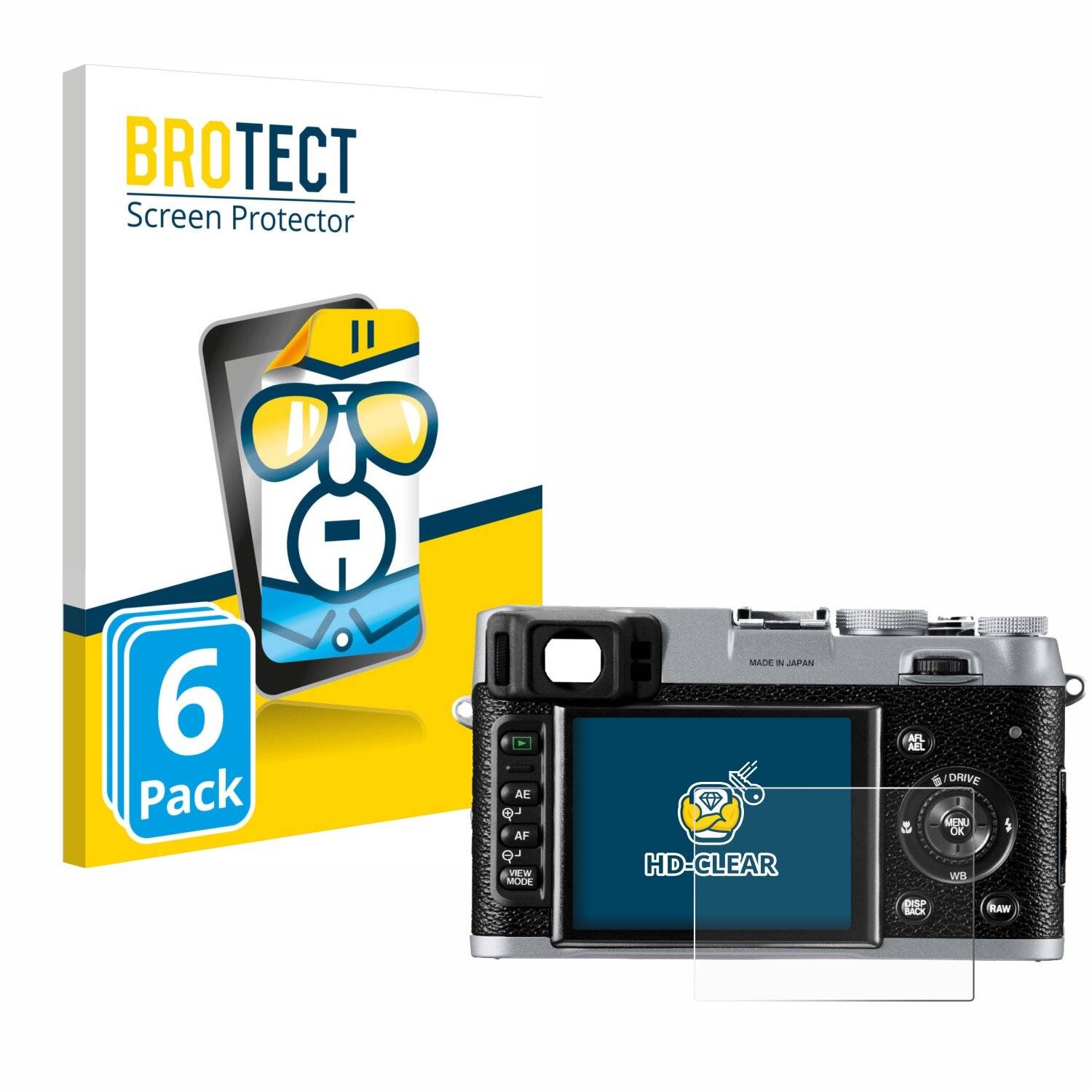 6x BROTECT Displayschutz-Folie für Fujifilm FinePix