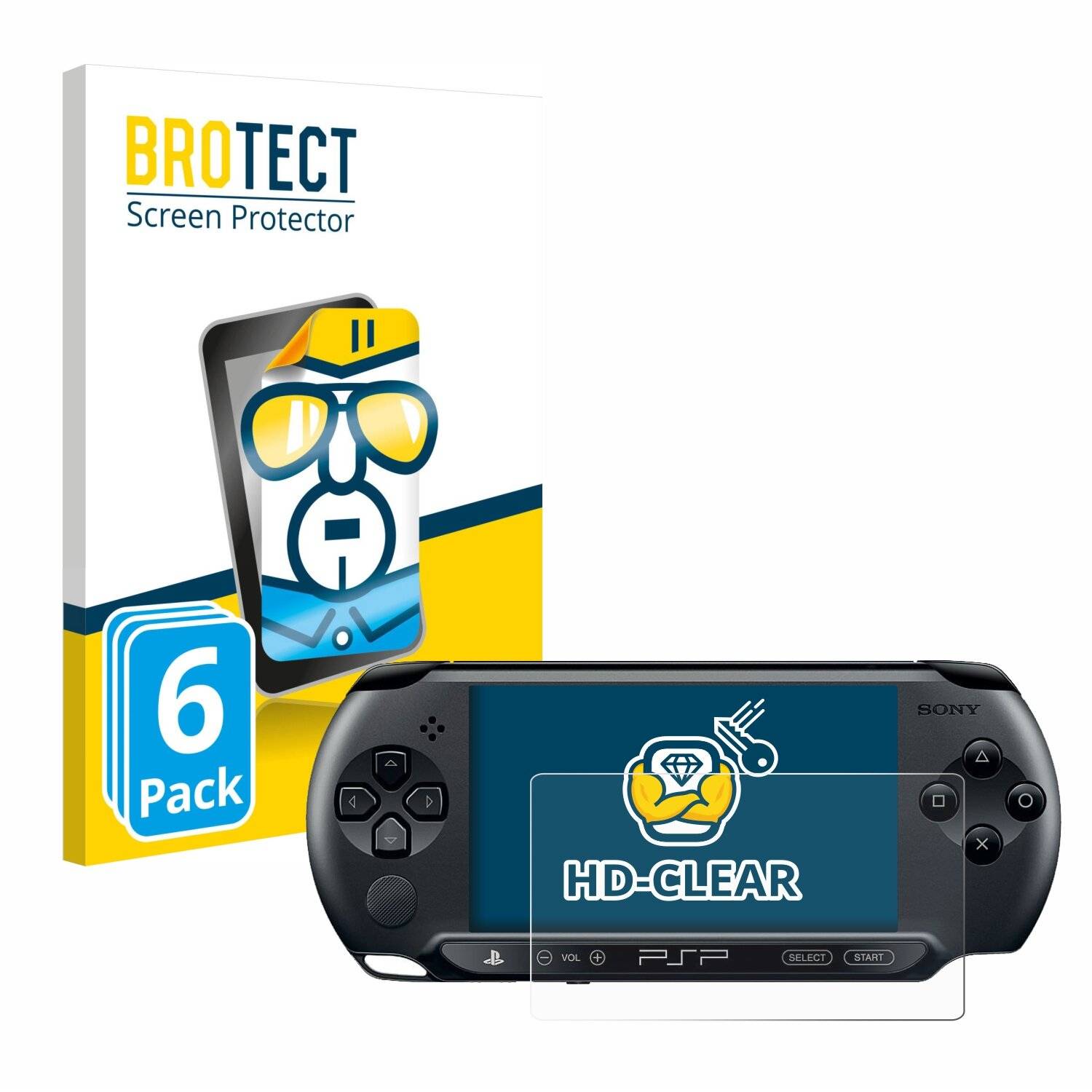 6x BROTECT Displayschutz-Folie für Sony PSP