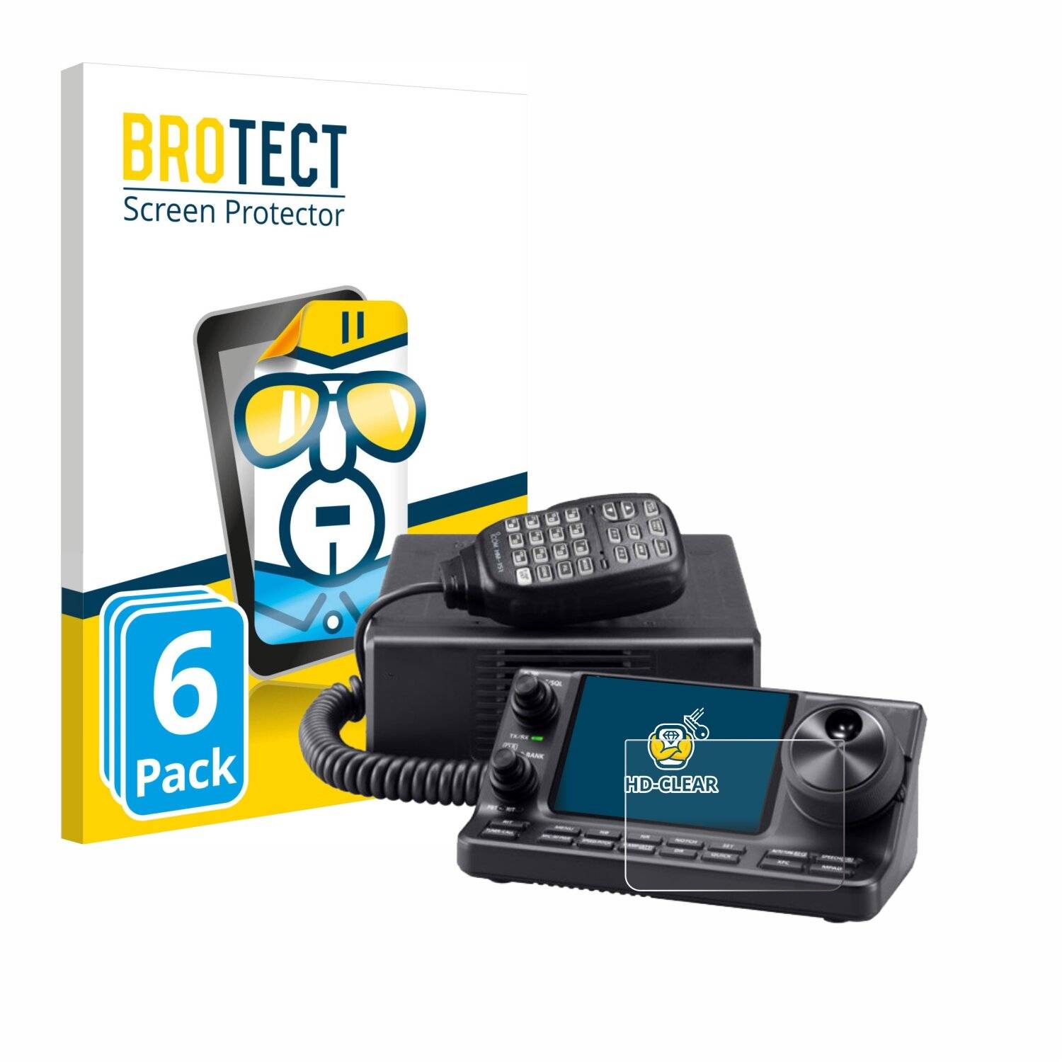 6x BROTECT Displayschutz-Folie für Icom