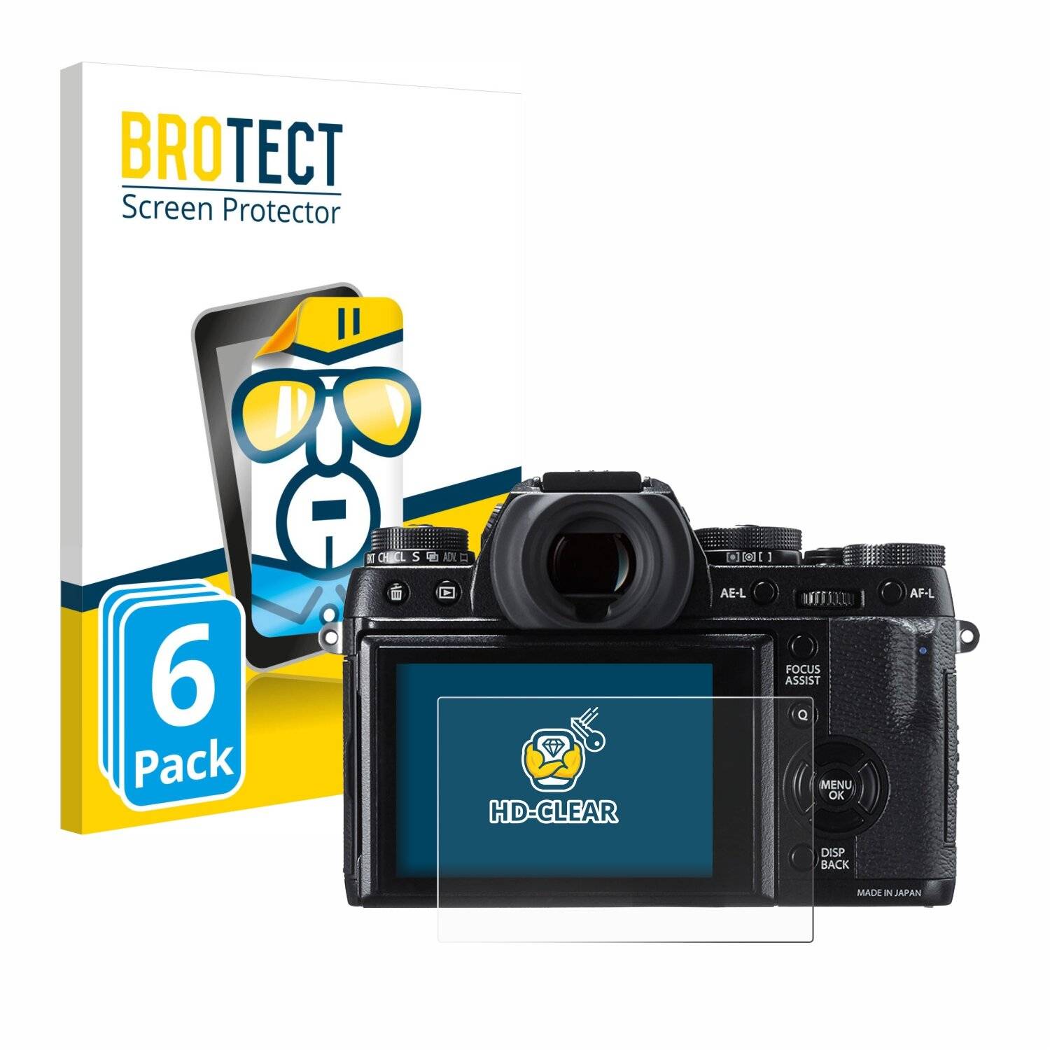 6x BROTECT Displayschutz-Folie für Fujifilm