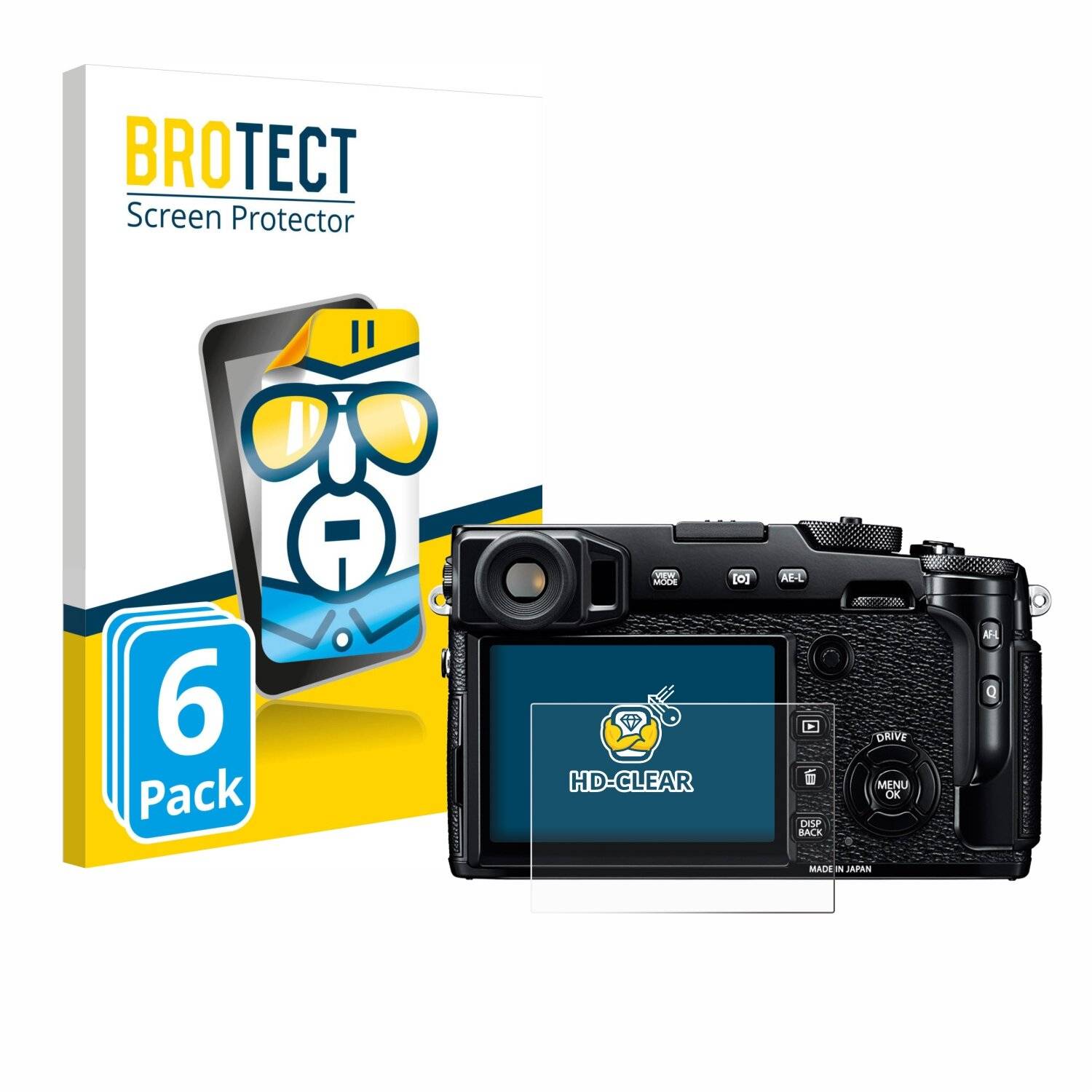 6x BROTECT Displayschutz-Folie für Fujifilm