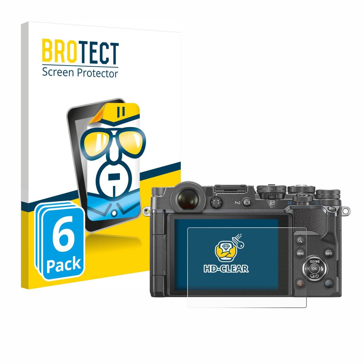6x BROTECT Displayschutz-Folie für Olympus
