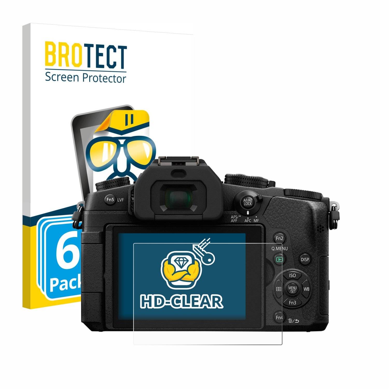 6x BROTECT Displayschutz-Folie für Panasonic Lumix