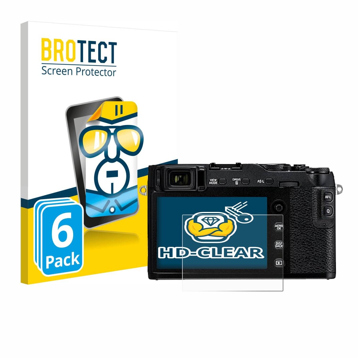 6x BROTECT Displayschutz-Folie für Fujifilm