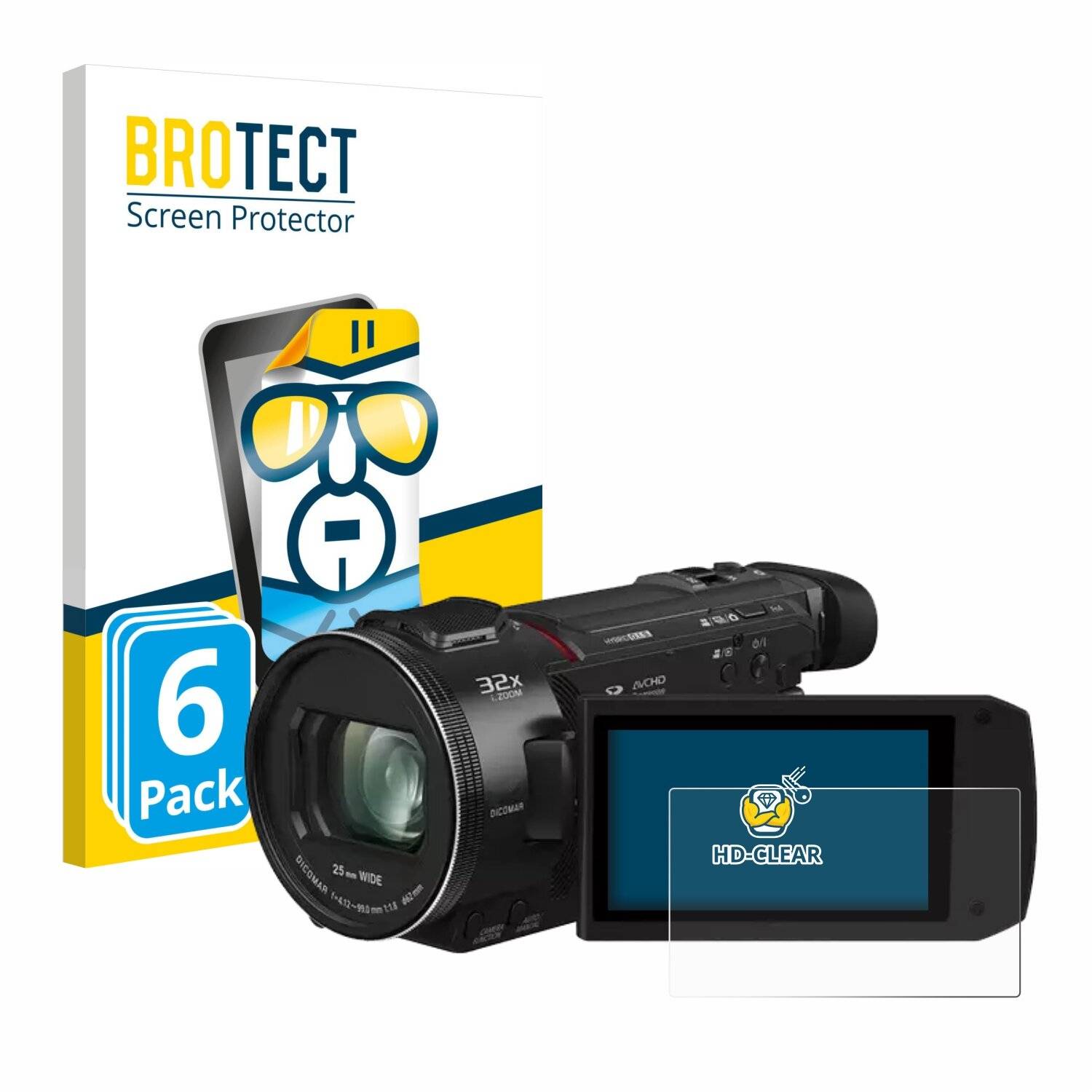 6x BROTECT Displayschutz-Folie für Panasonic