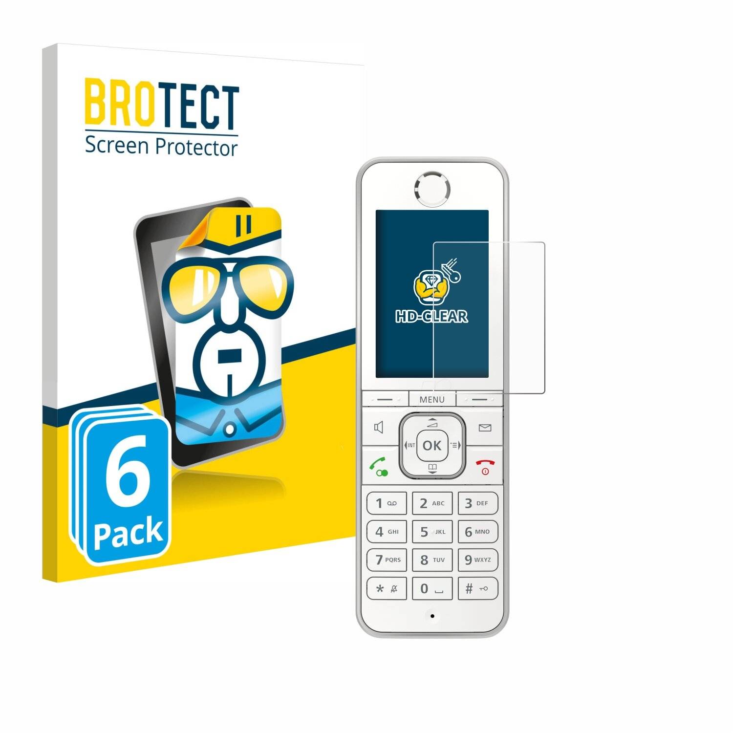 6x BROTECT Displayschutz-Folie für AVM Fritz!Fon