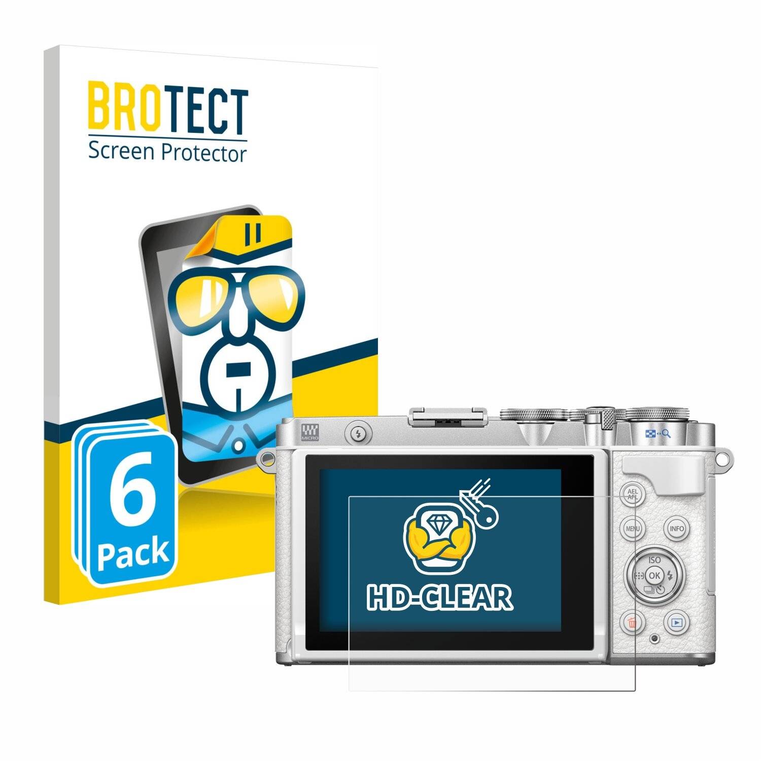 6x BROTECT Displayschutz-Folie für Olympus PEN