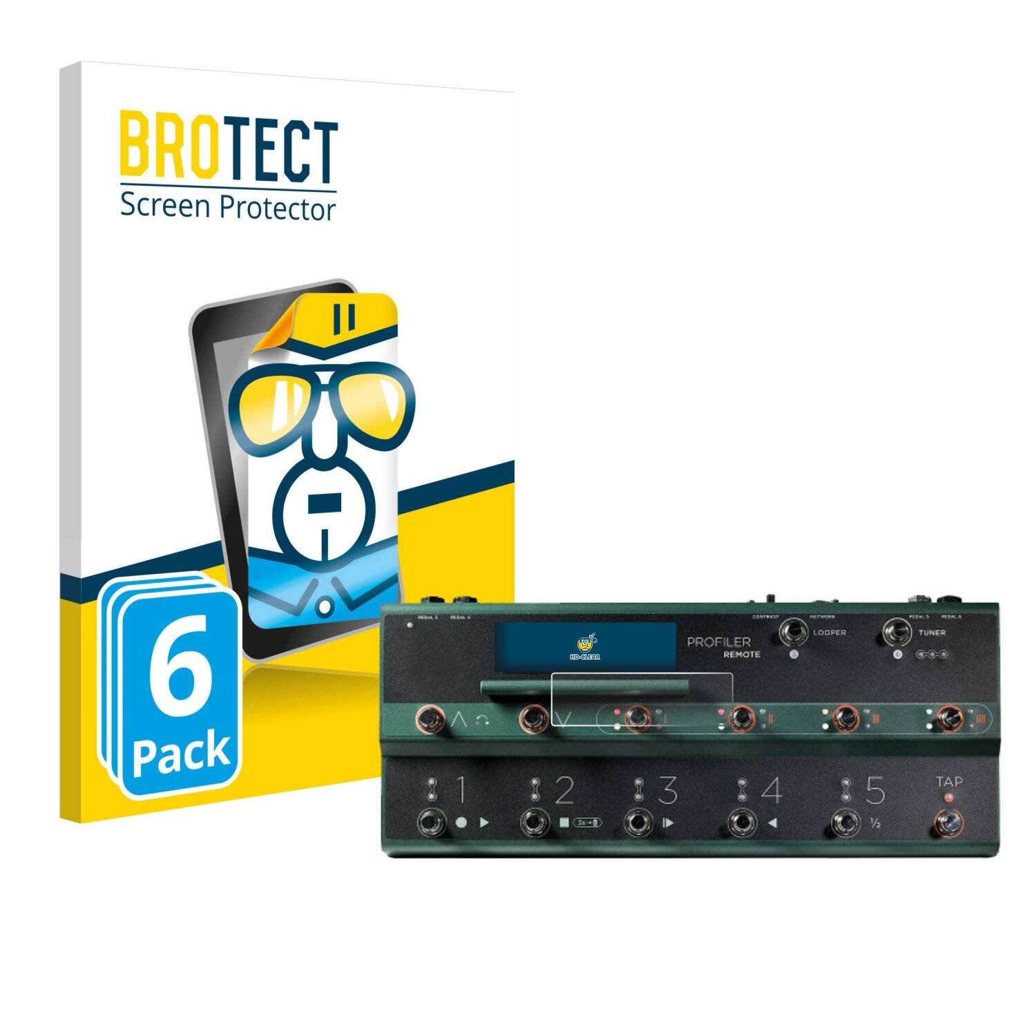 6x BROTECT Displayschutz-Folie für Kemper Profiler