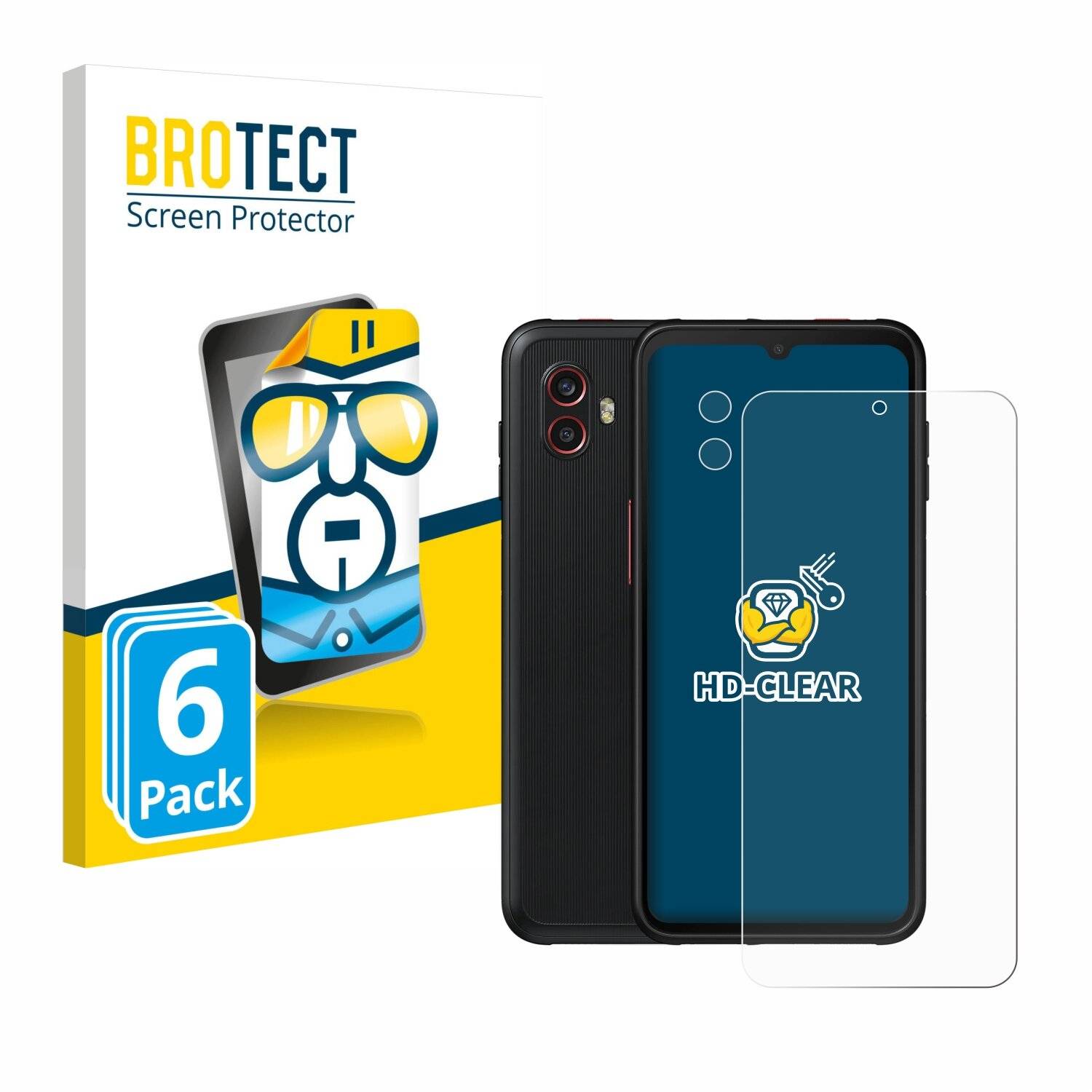 6x BROTECT Displayschutz-Folie für Samsung Galaxy Xcover 6 Pro
