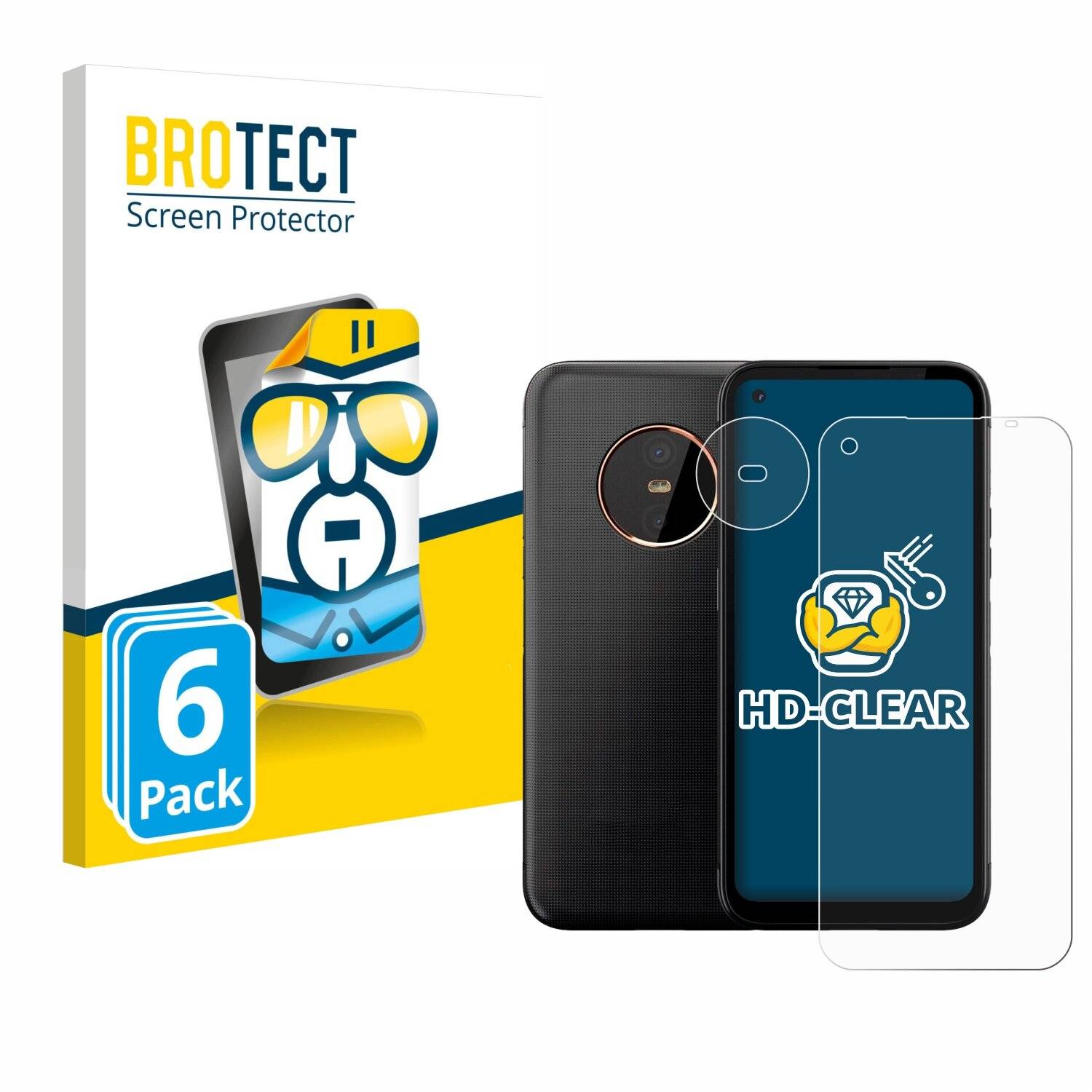 6x BROTECT Displayschutz-Folie für Gigaset GX6