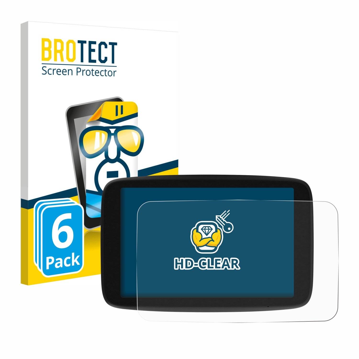 6x BROTECT Displayschutz-Folie für TomTom Go Navigator 6
