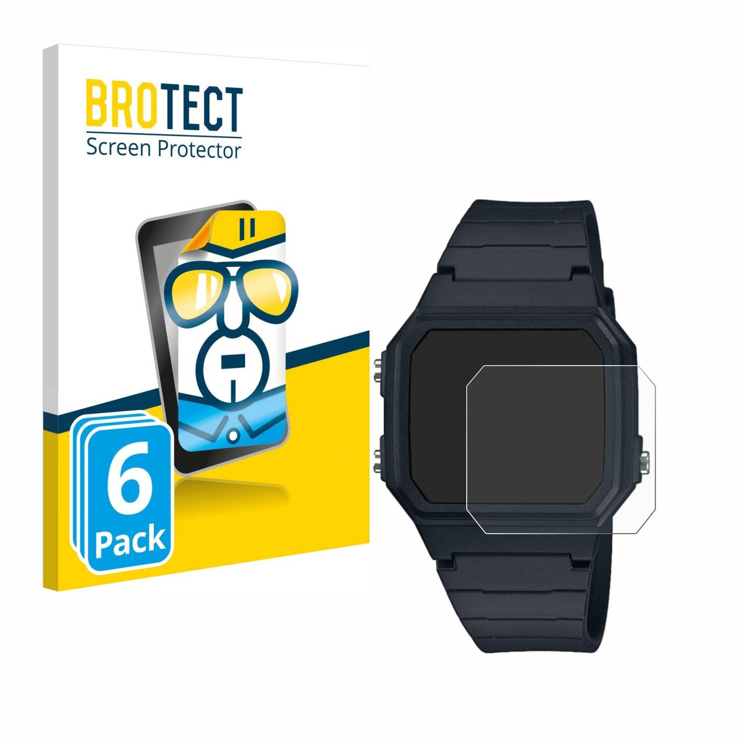6x BROTECT Displayschutz-Folie für Casio