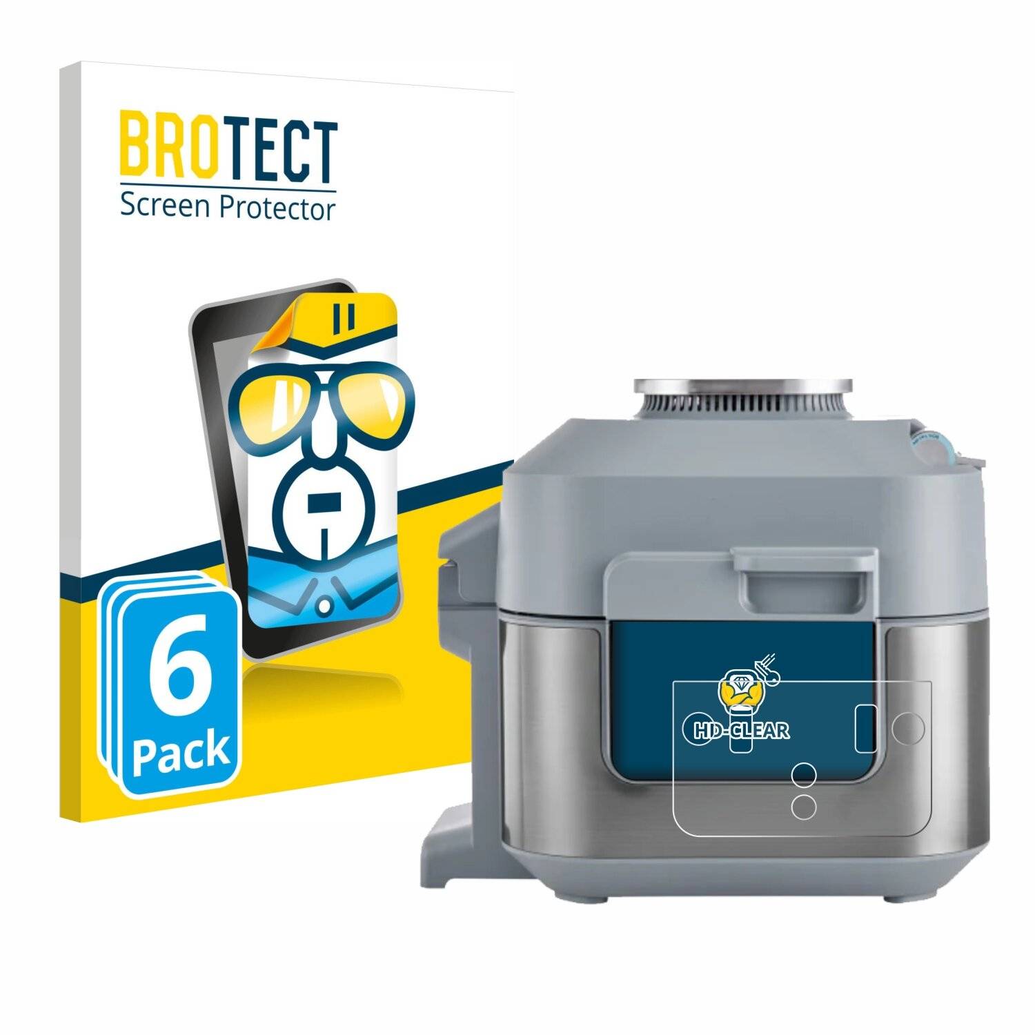 6x BROTECT Displayschutz-Folie für Ninja Speedi Rapid Cooking