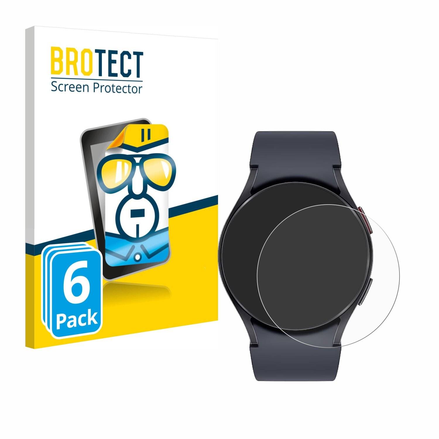 6x BROTECT Displayschutz-Folie für Samsung Galaxy Watch 6 (40