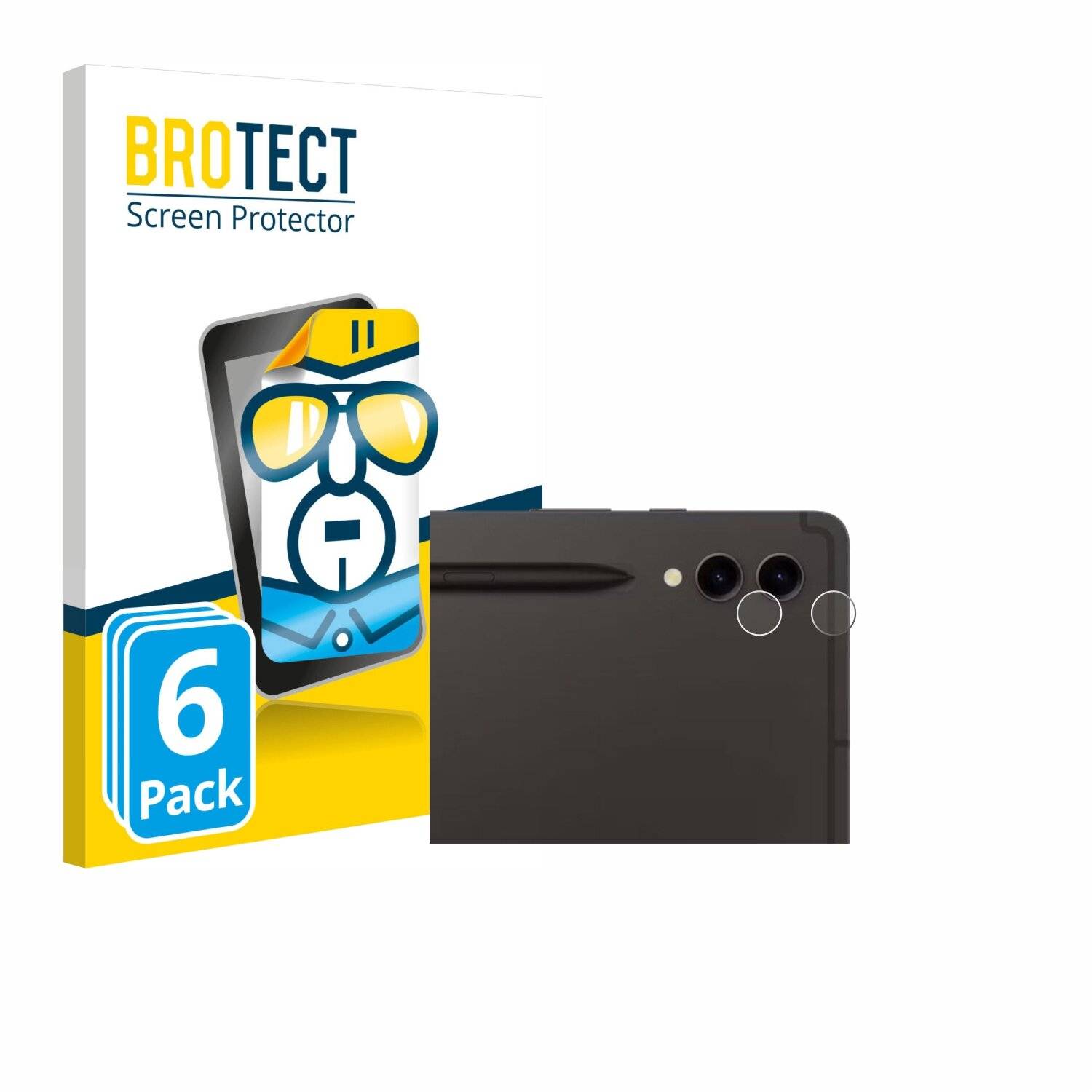 6x BROTECT Displayschutz-Folie für Samsung Galaxy Tab S9 Ultra 5G (NUR