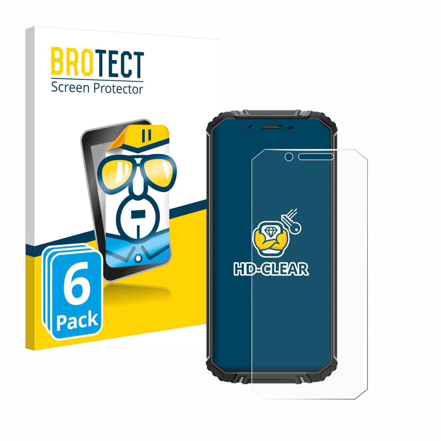 6x BROTECT Displayschutz-Folie für Oukitel