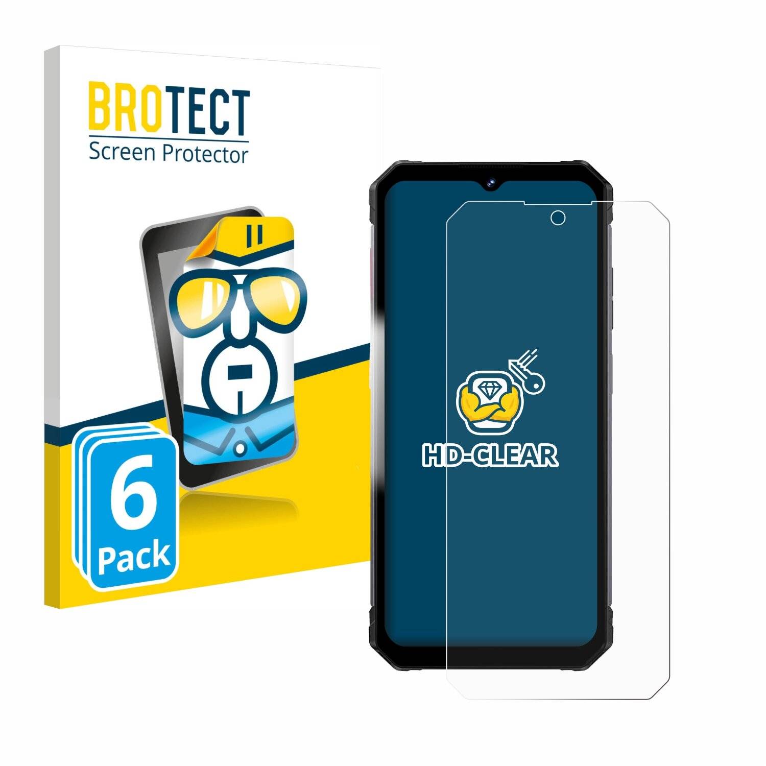 6x BROTECT Displayschutz-Folie für Fossibot