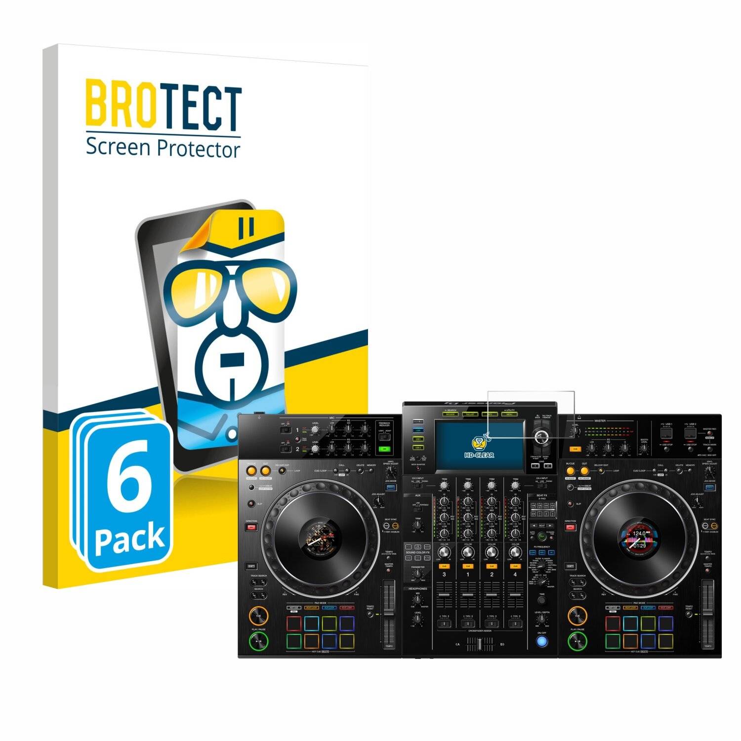 6x BROTECT Displayschutz-Folie für Pioneer XDJ