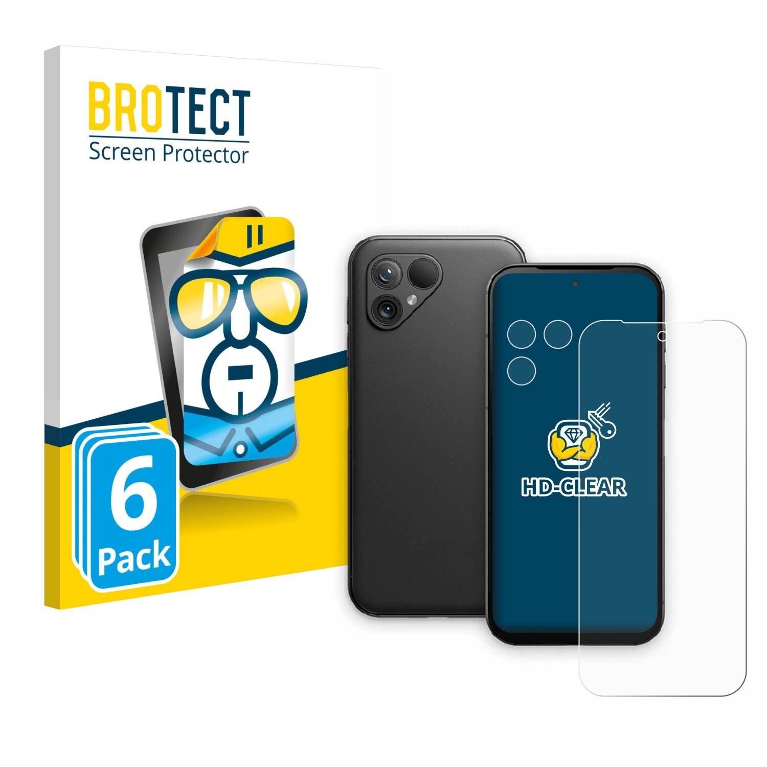 6x BROTECT Displayschutz-Folie für Fairphone 5