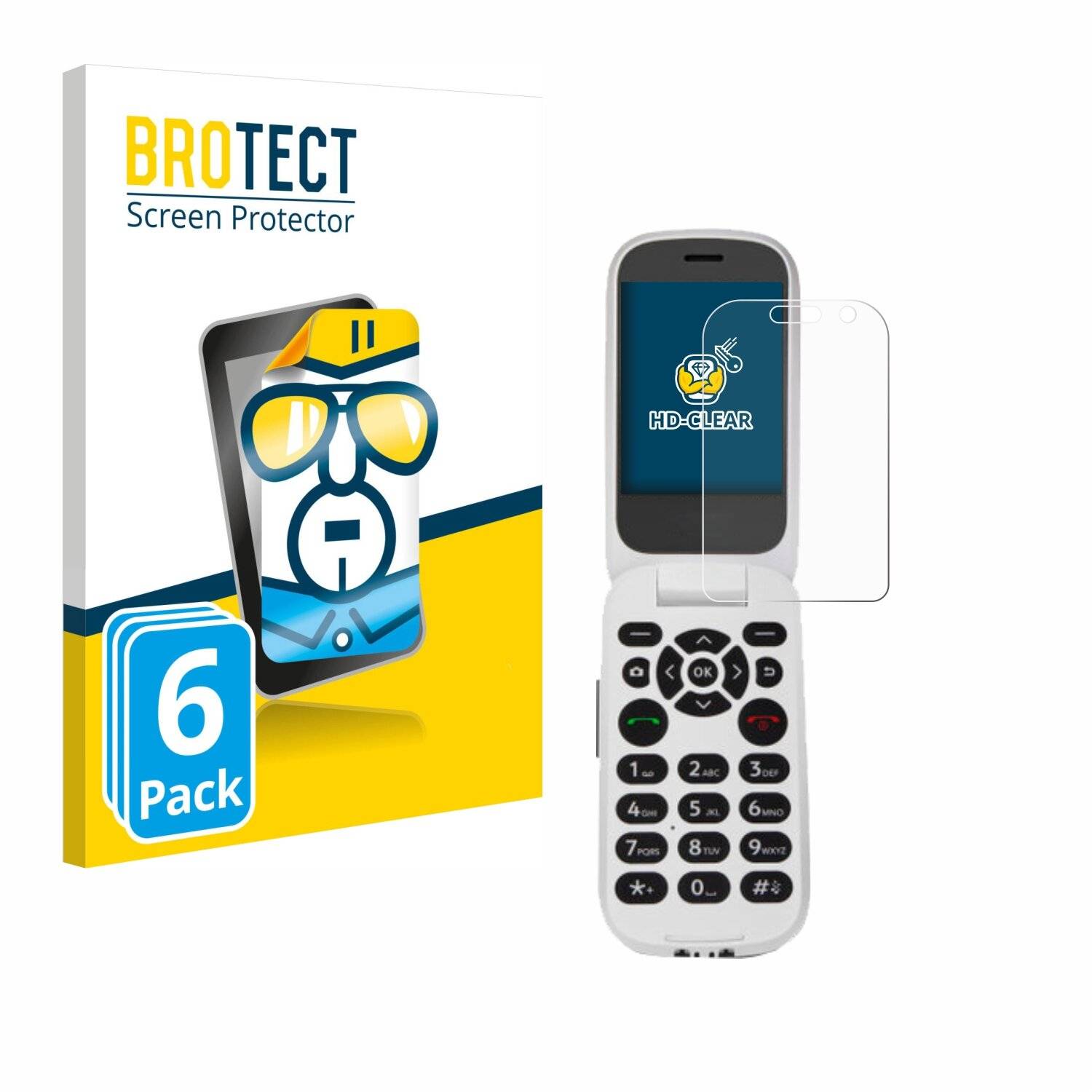 6x BROTECT Displayschutz-Folie für Doro