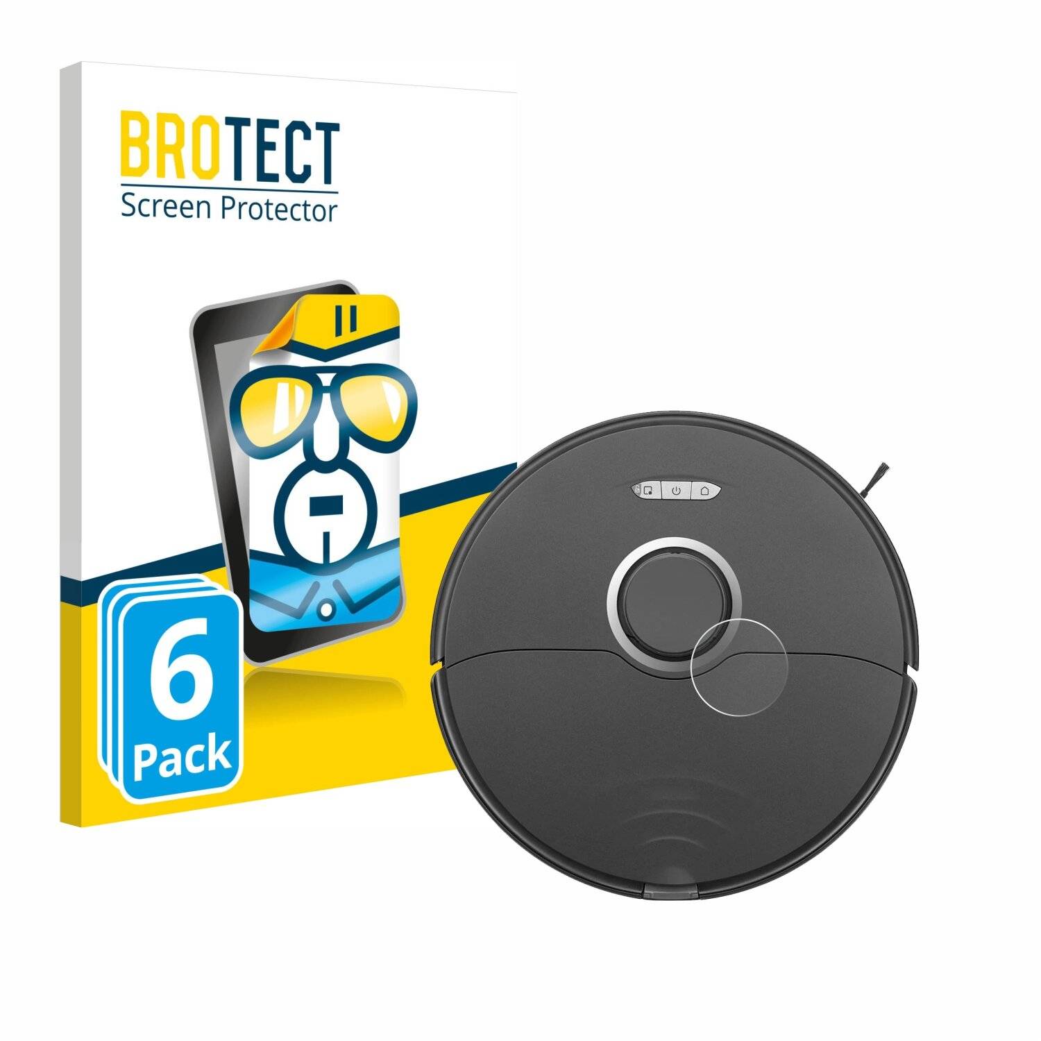 6x BROTECT Displayschutz-Folie für Roborock S8 Lidar Sensor (nur weißes