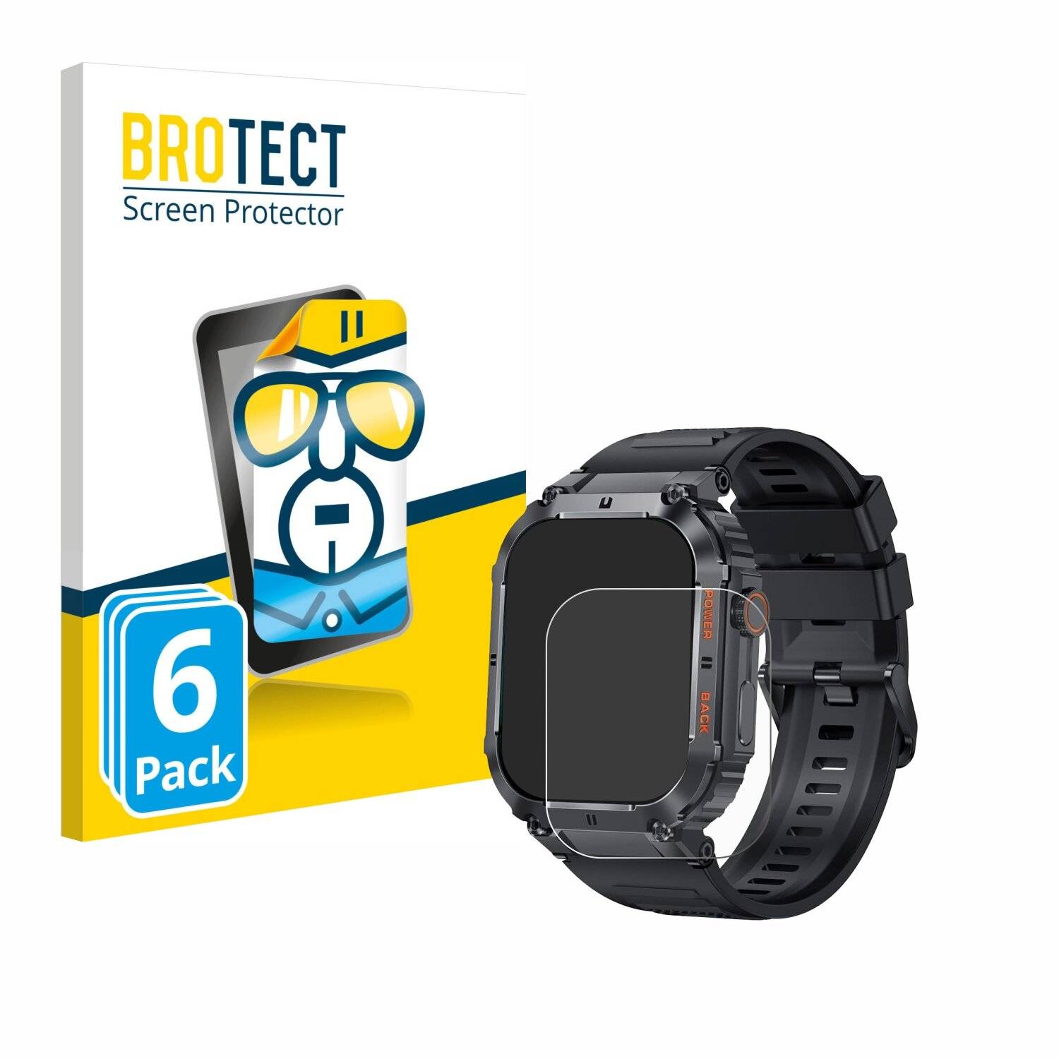 6x BROTECT Displayschutz-Folie für GaWear K57PRO