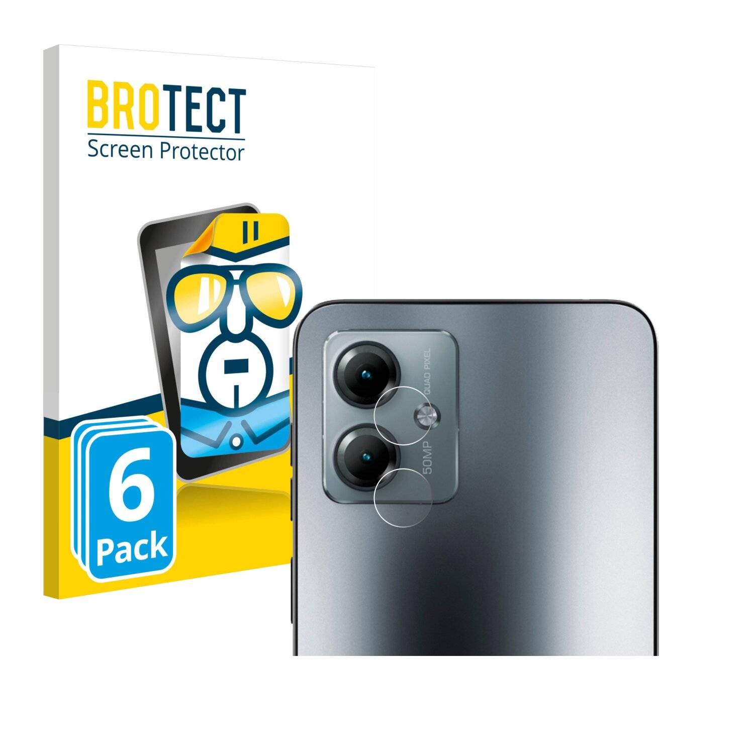6x BROTECT Displayschutz-Folie für Motorola Moto G14 (NUR