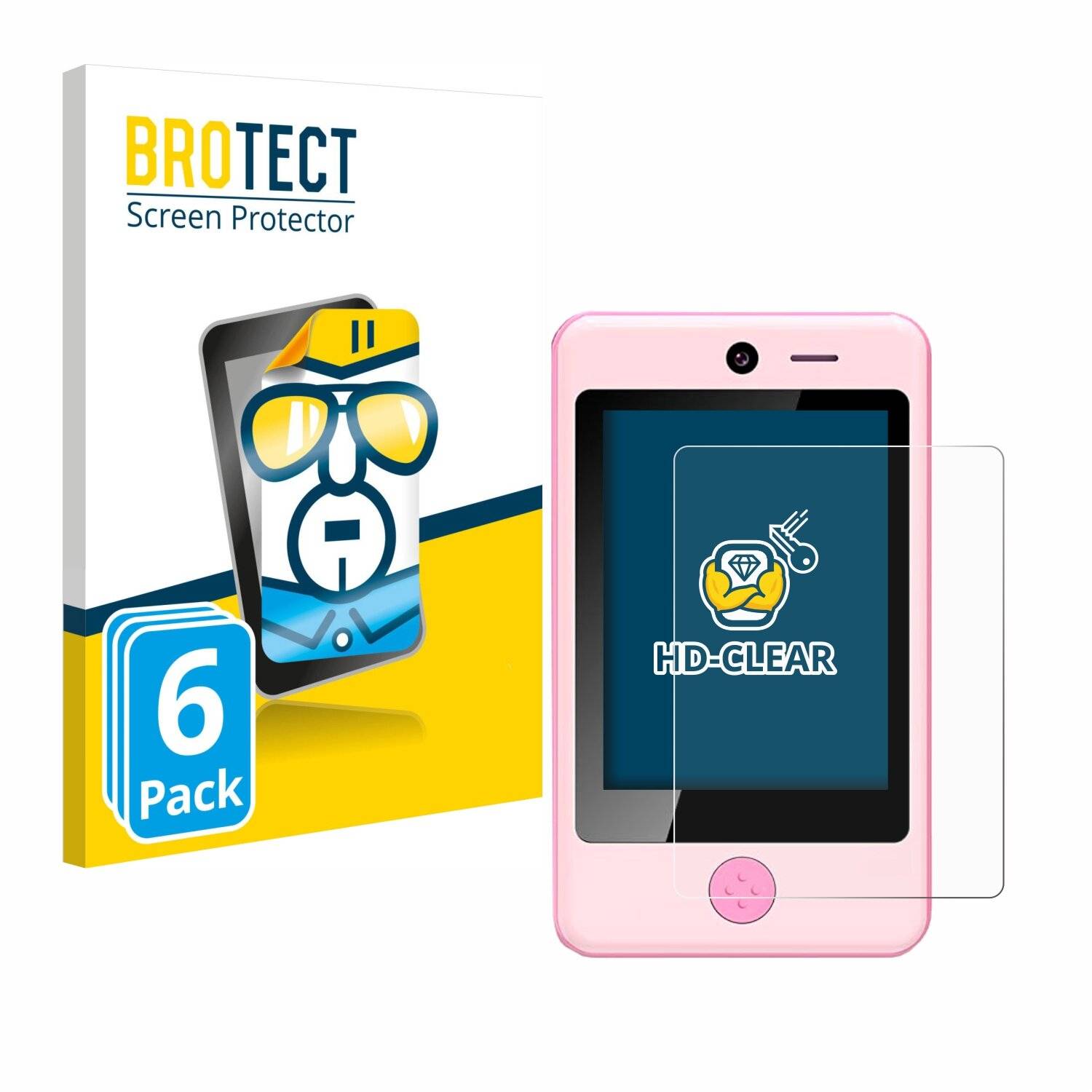 6x BROTECT Displayschutz-Folie für Pthtechus Childrens