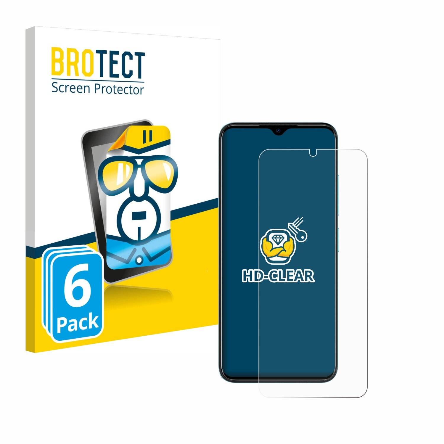 6x BROTECT Displayschutz-Folie für Doogee