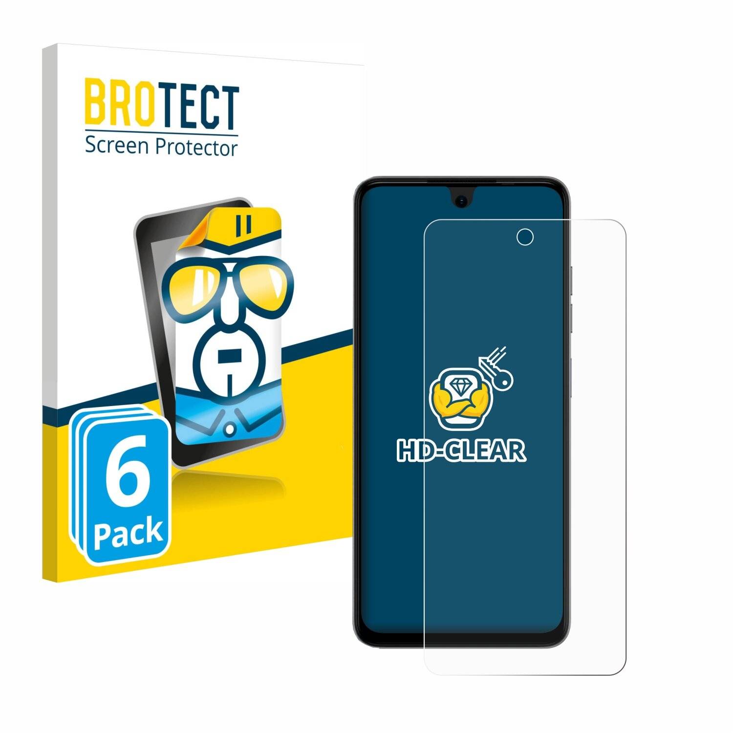 6x BROTECT Displayschutz-Folie für Tecno Spark Go