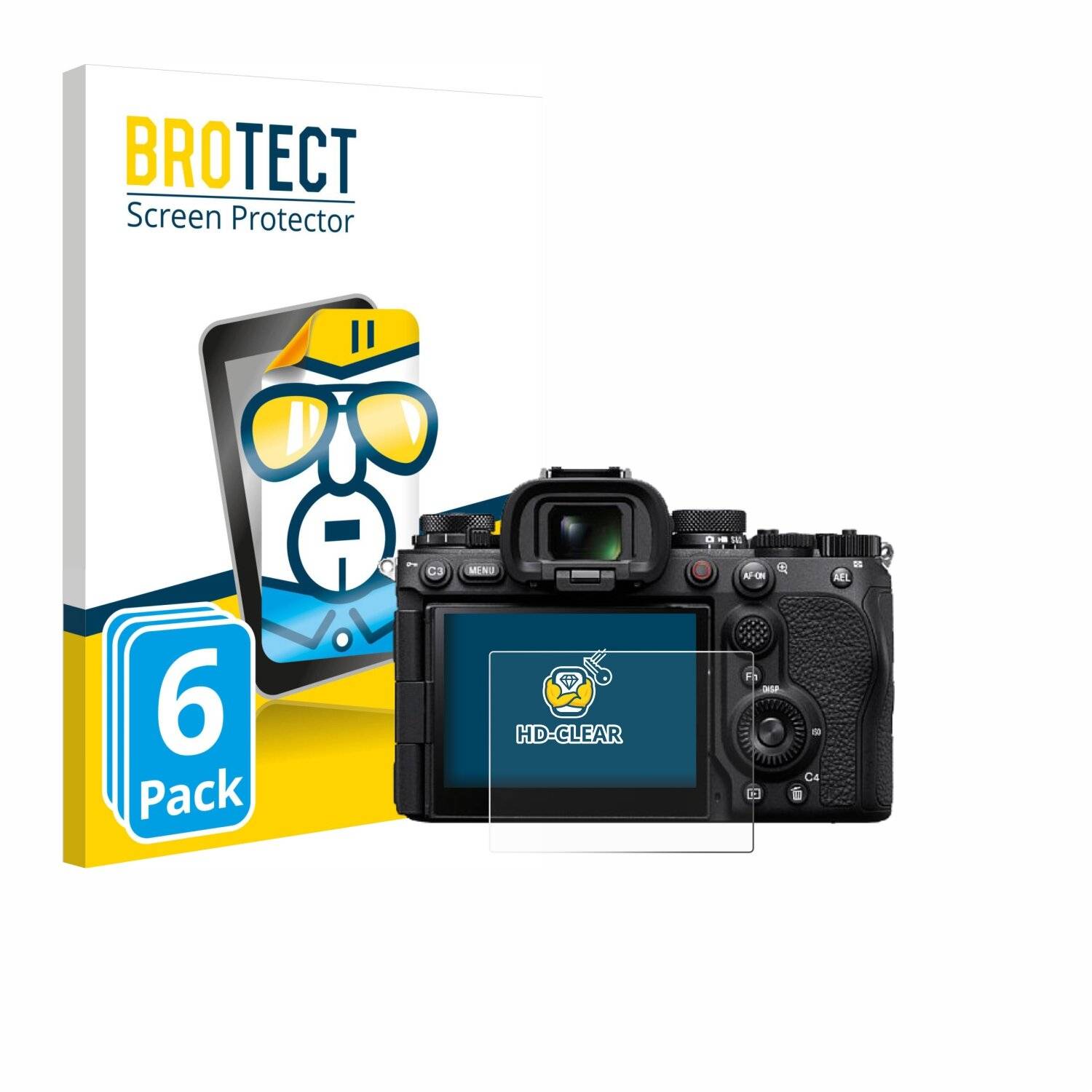 6x BROTECT Displayschutz-Folie für Sony Alpha 9