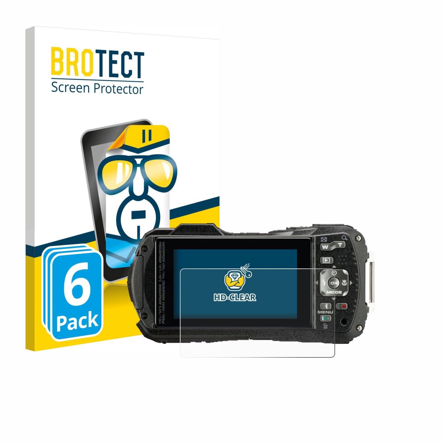 6x BROTECT Displayschutz-Folie für Pentax