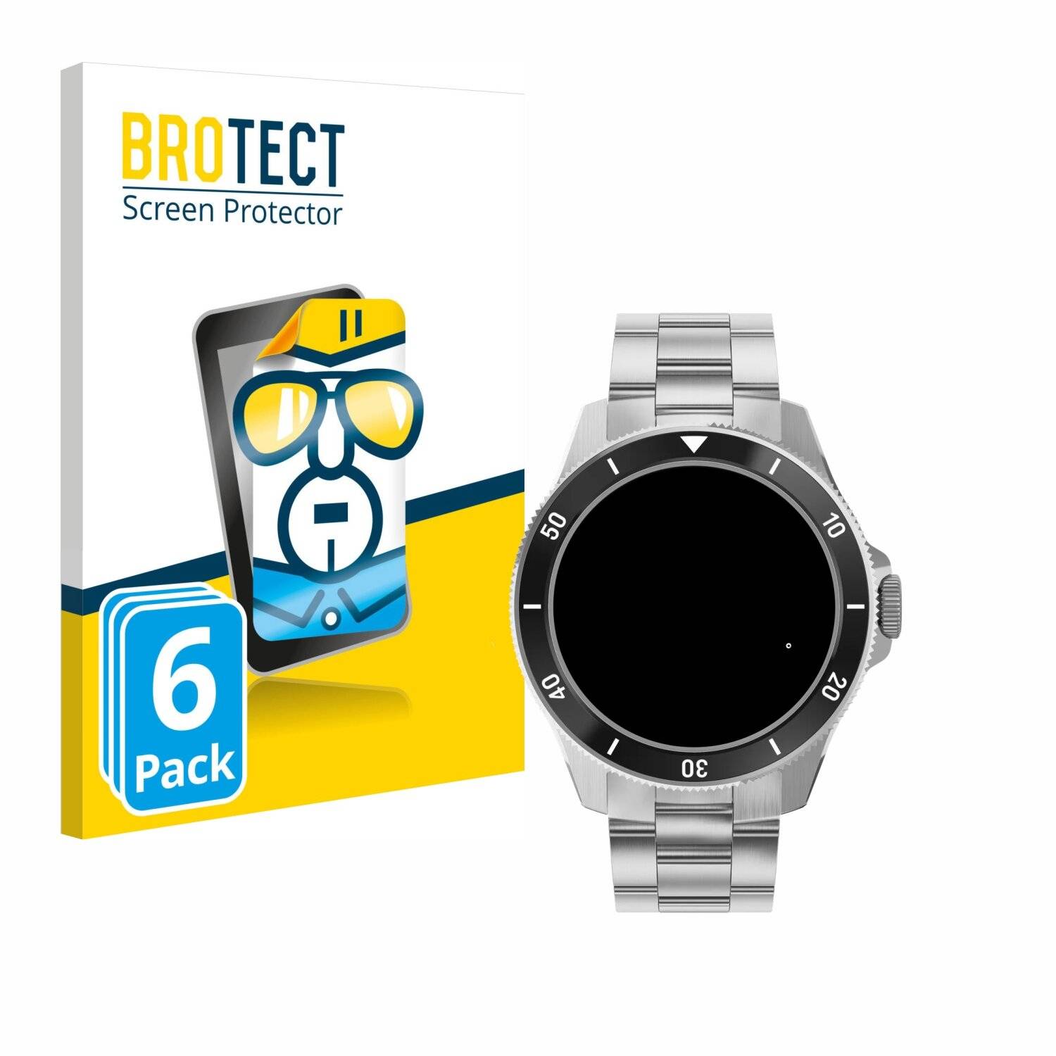 6x BROTECT Displayschutz-Folie für Withings ScanWatch Nova (42