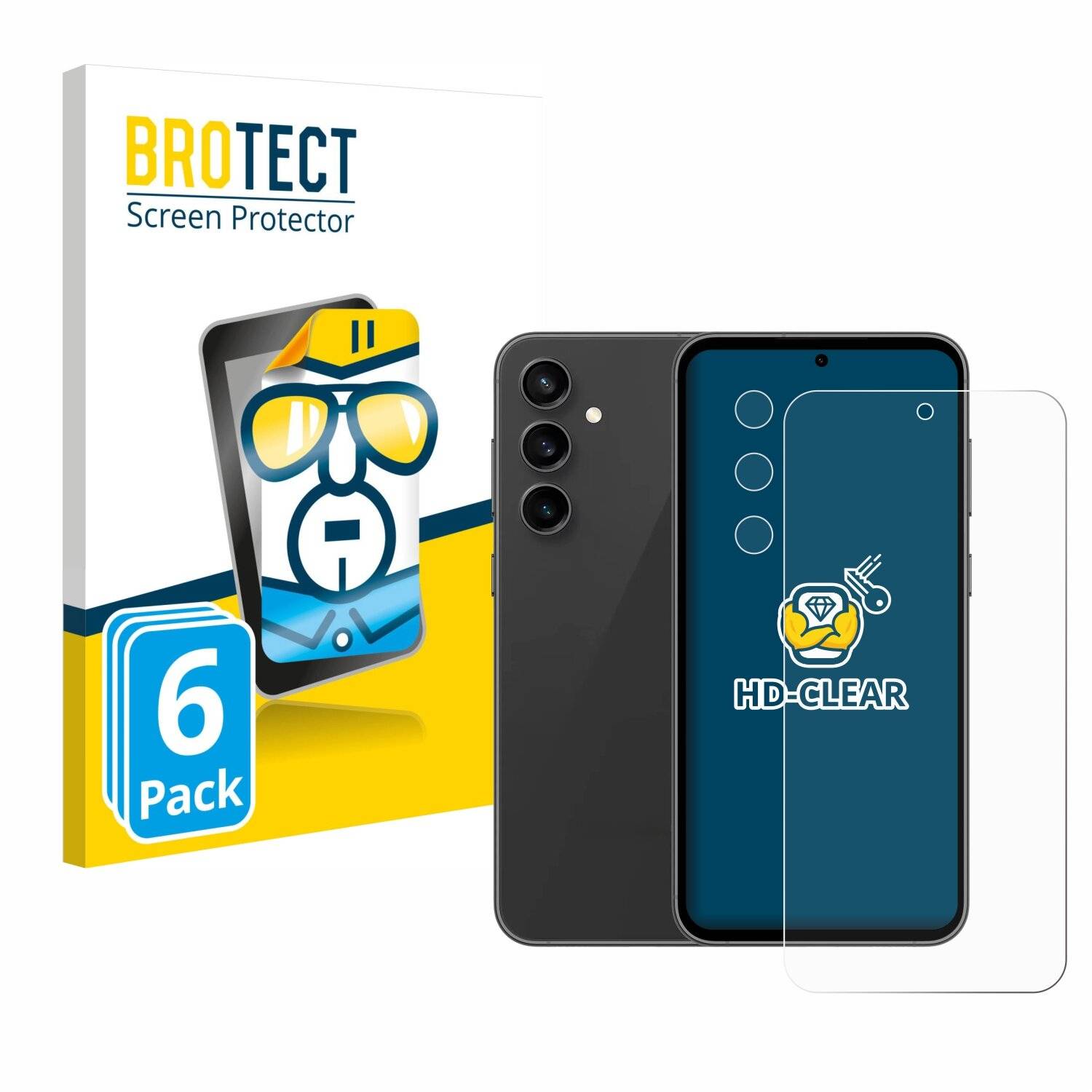 6x BROTECT Displayschutz-Folie für Samsung Galaxy S23 FE