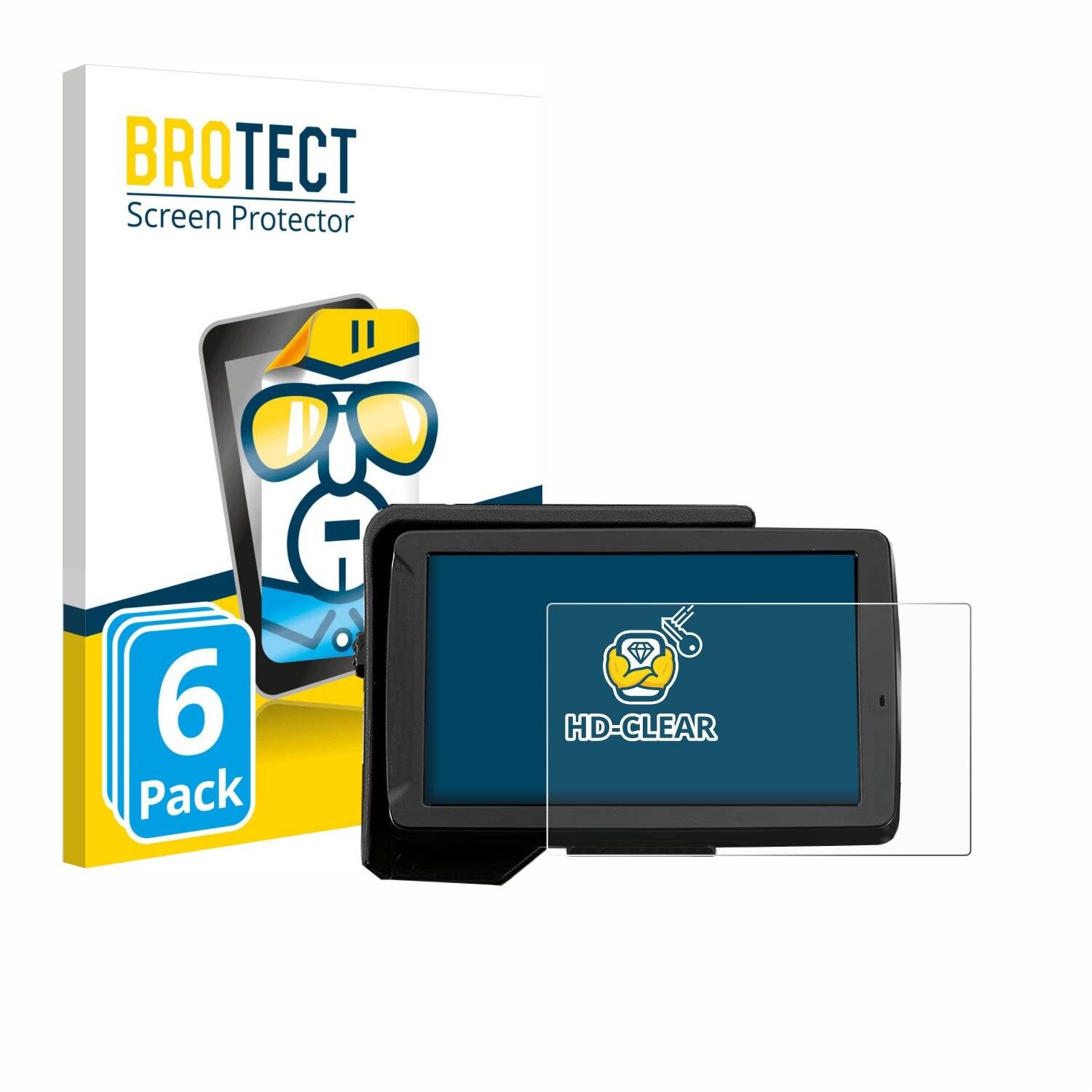 6x BROTECT Displayschutz-Folie für BMW R 1250R S Navigator V