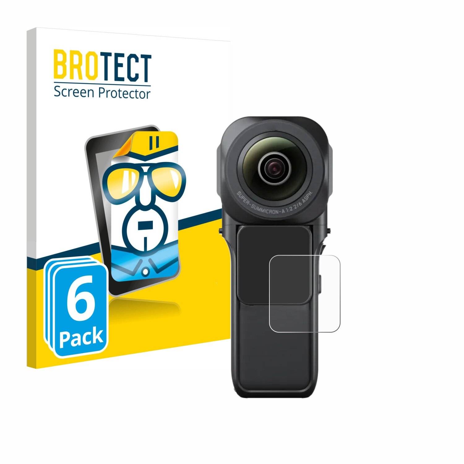 6x BROTECT Displayschutz-Folie für Insta360 One RS 1-Zoll