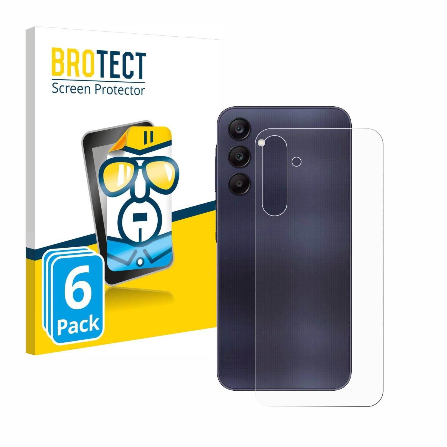 6x BROTECT Displayschutz-Folie für Samsung Galaxy A25 5G