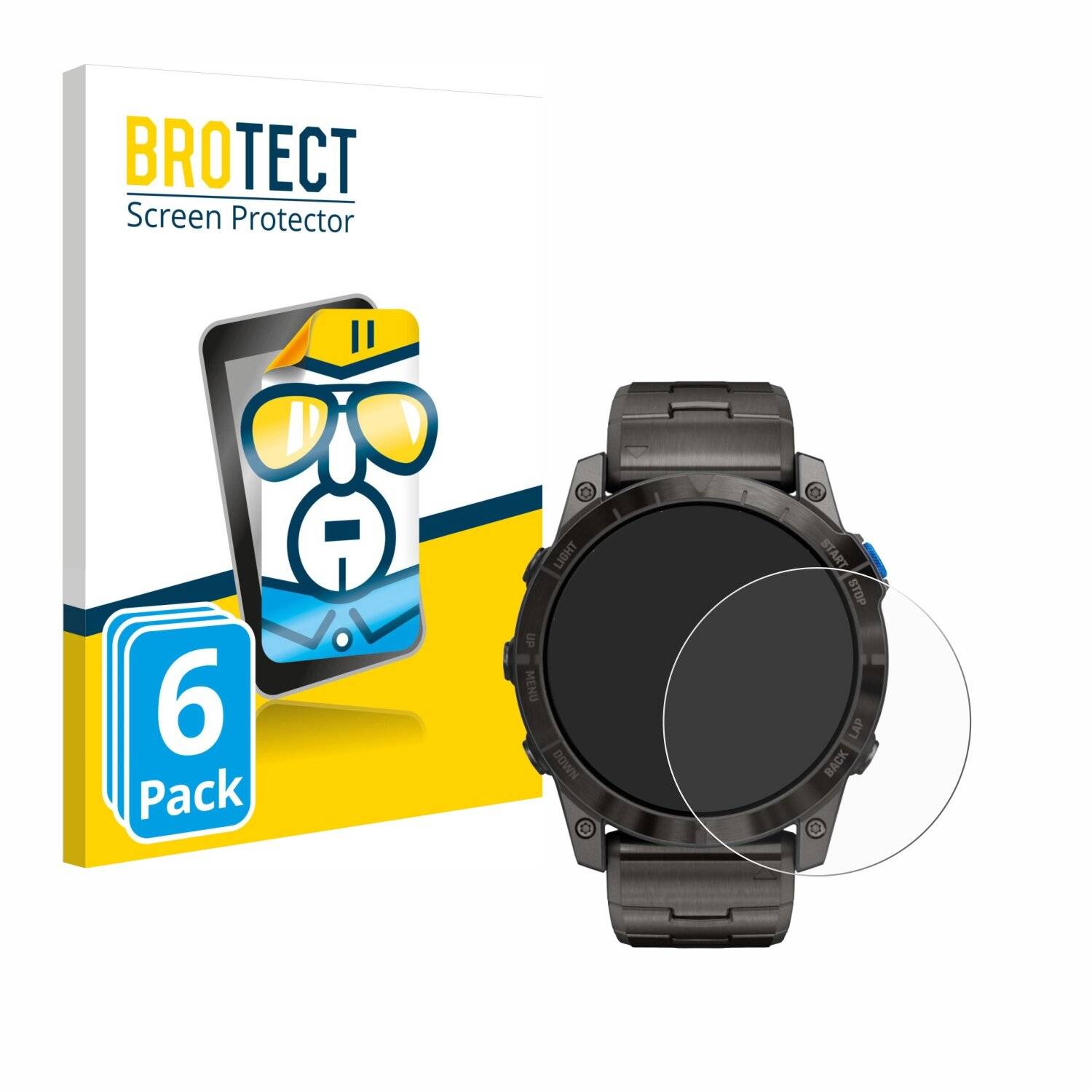 6x BROTECT Displayschutz-Folie für Garmin D2 Mach1