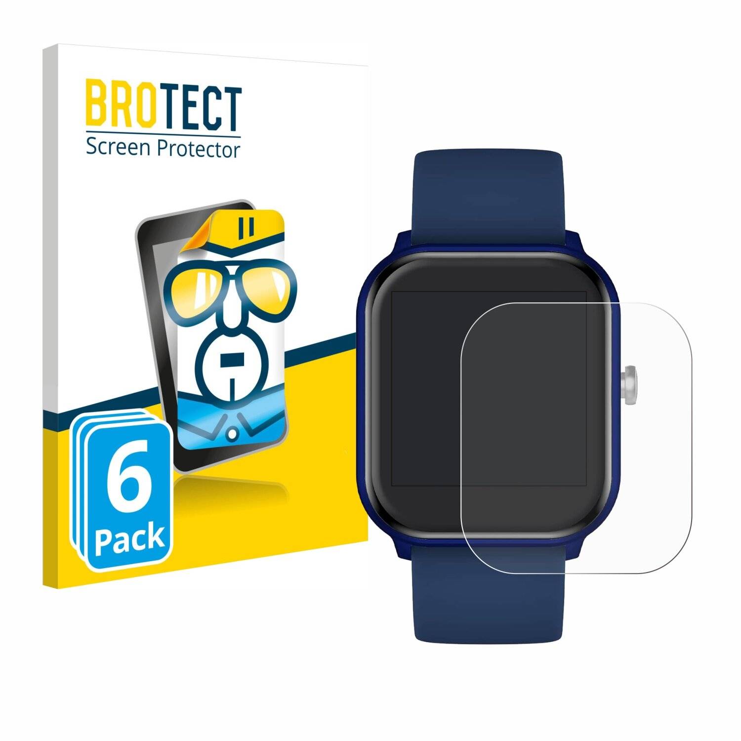 6x BROTECT Displayschutz-Folie für Ice-Watch ICE smart