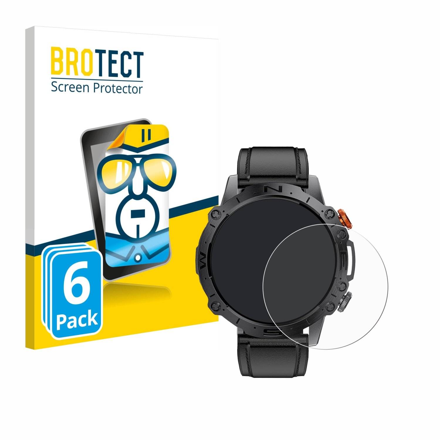 6x BROTECT Displayschutz-Folie für LIGE DFA-ST19