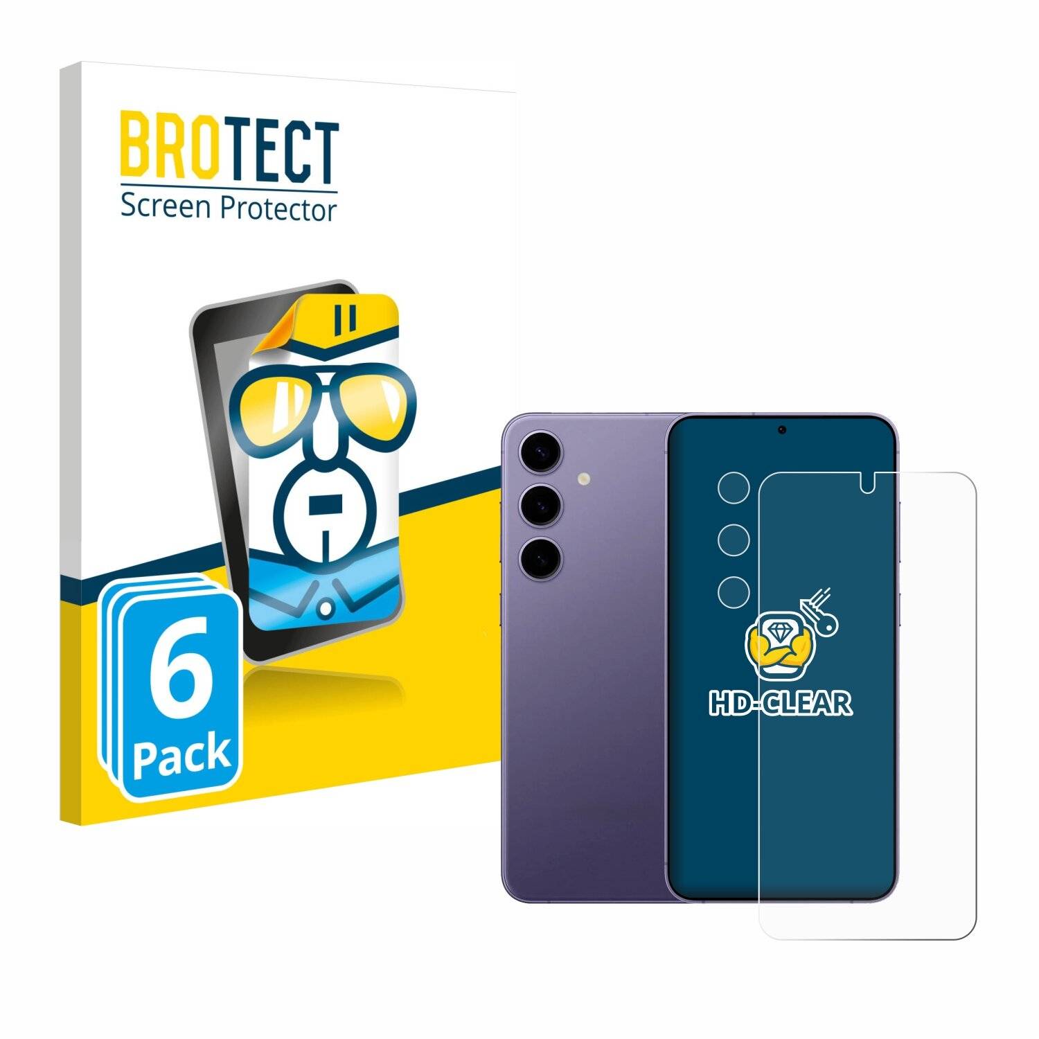 6x BROTECT Displayschutz-Folie für Samsung Galaxy S24