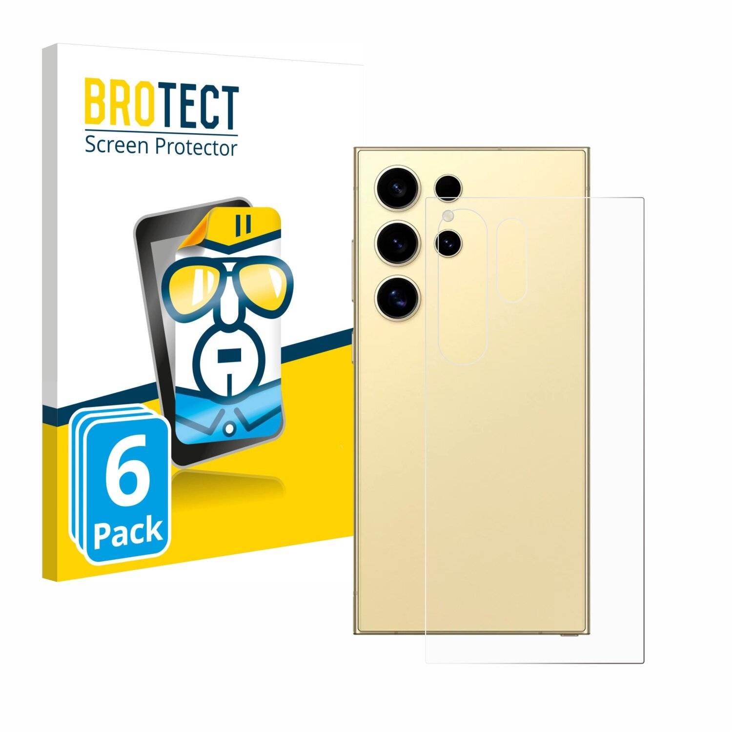 6x BROTECT Displayschutz-Folie für Samsung Galaxy S24 Ultra