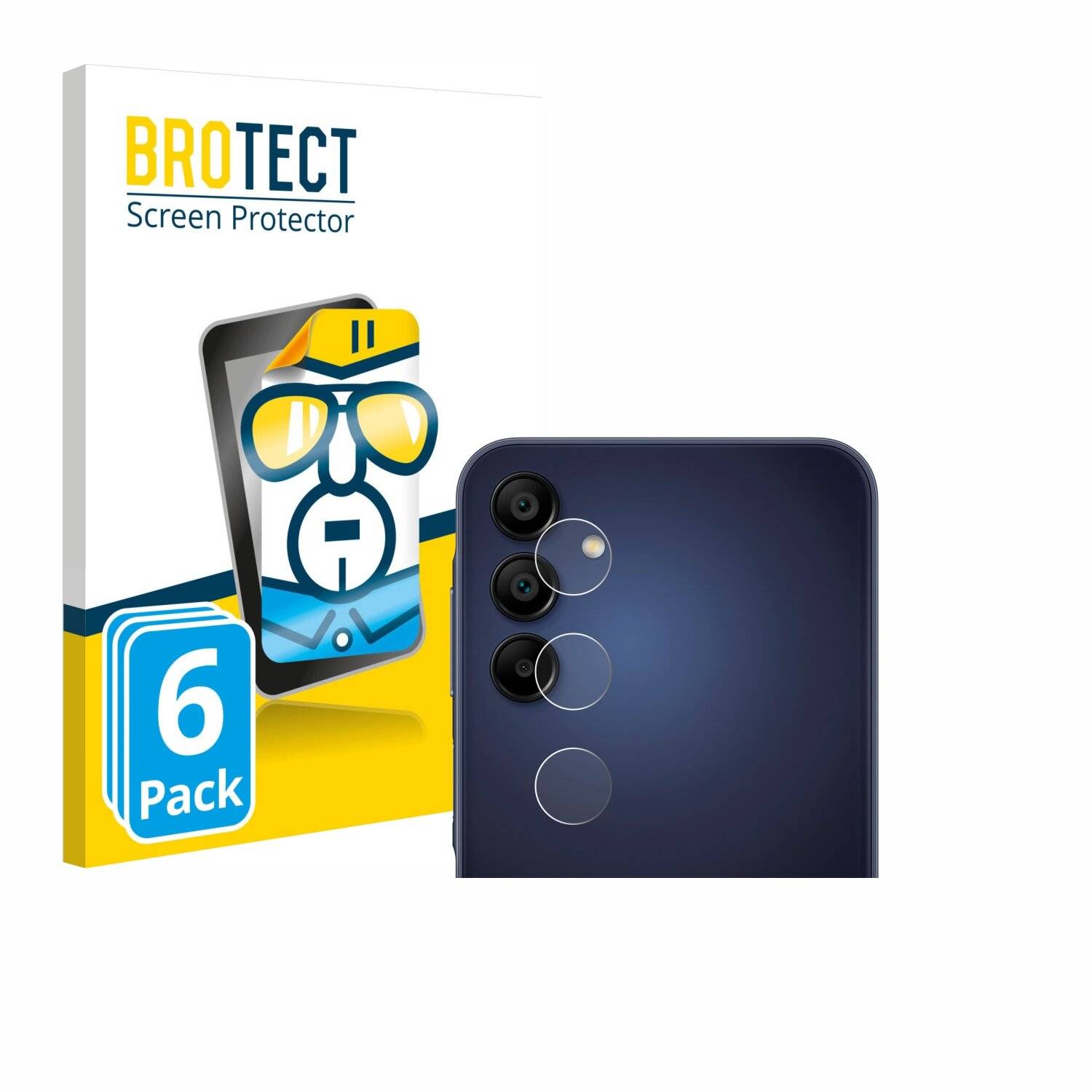 6x BROTECT Displayschutz-Folie für Samsung Galaxy A15 5G (NUR