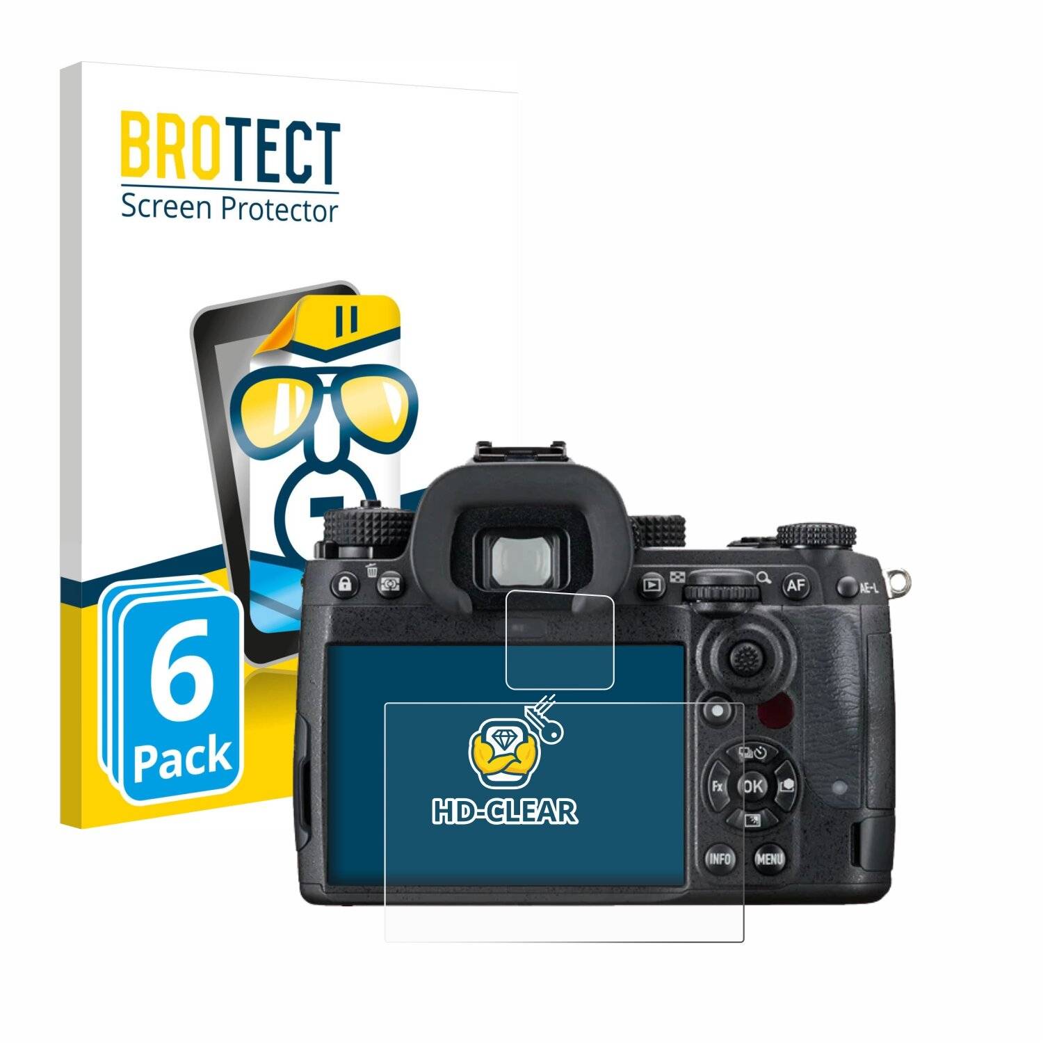 6x BROTECT Displayschutz-Folie für Pentax K-3 Mark III