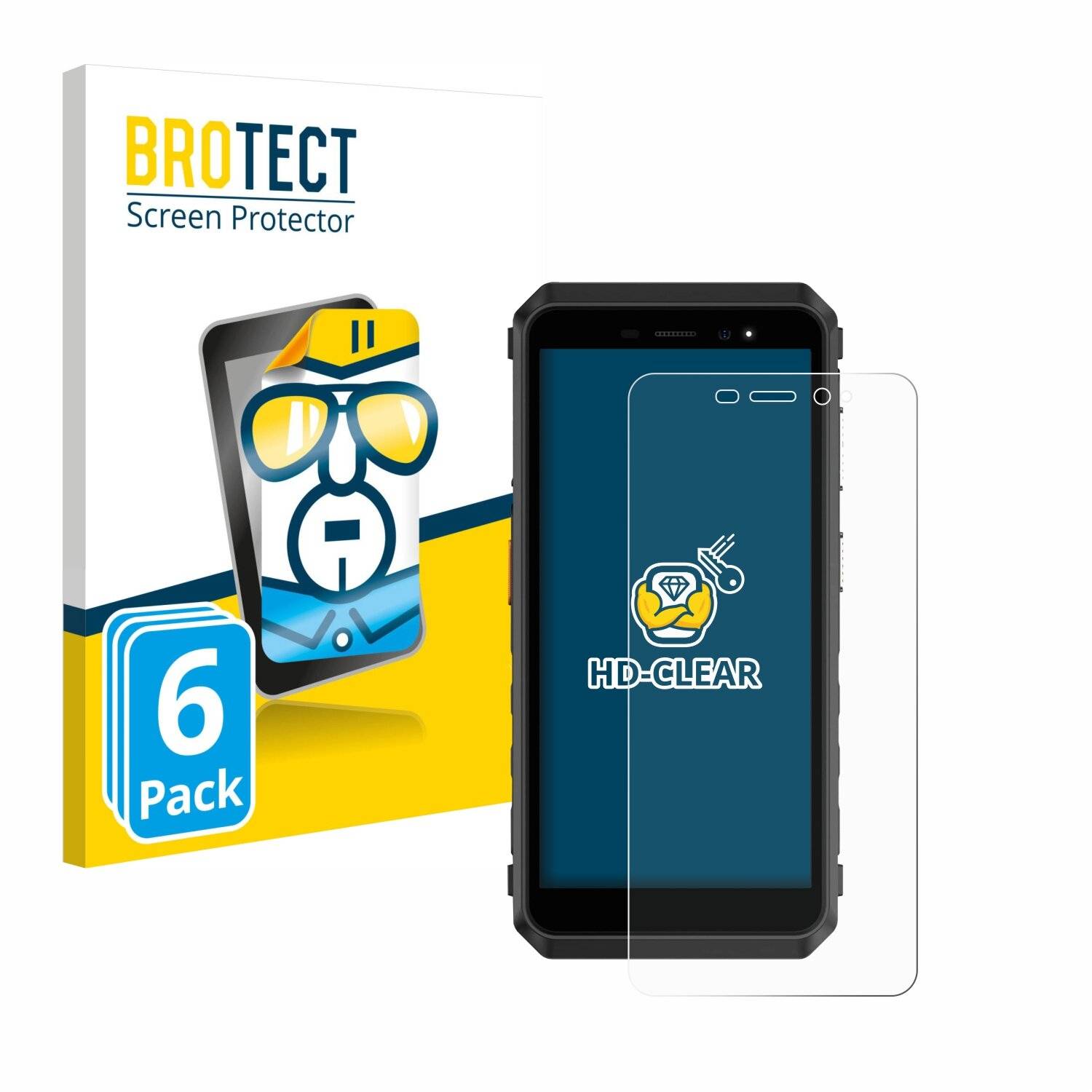 6x BROTECT Displayschutz-Folie für Ulefone Power Armor X11