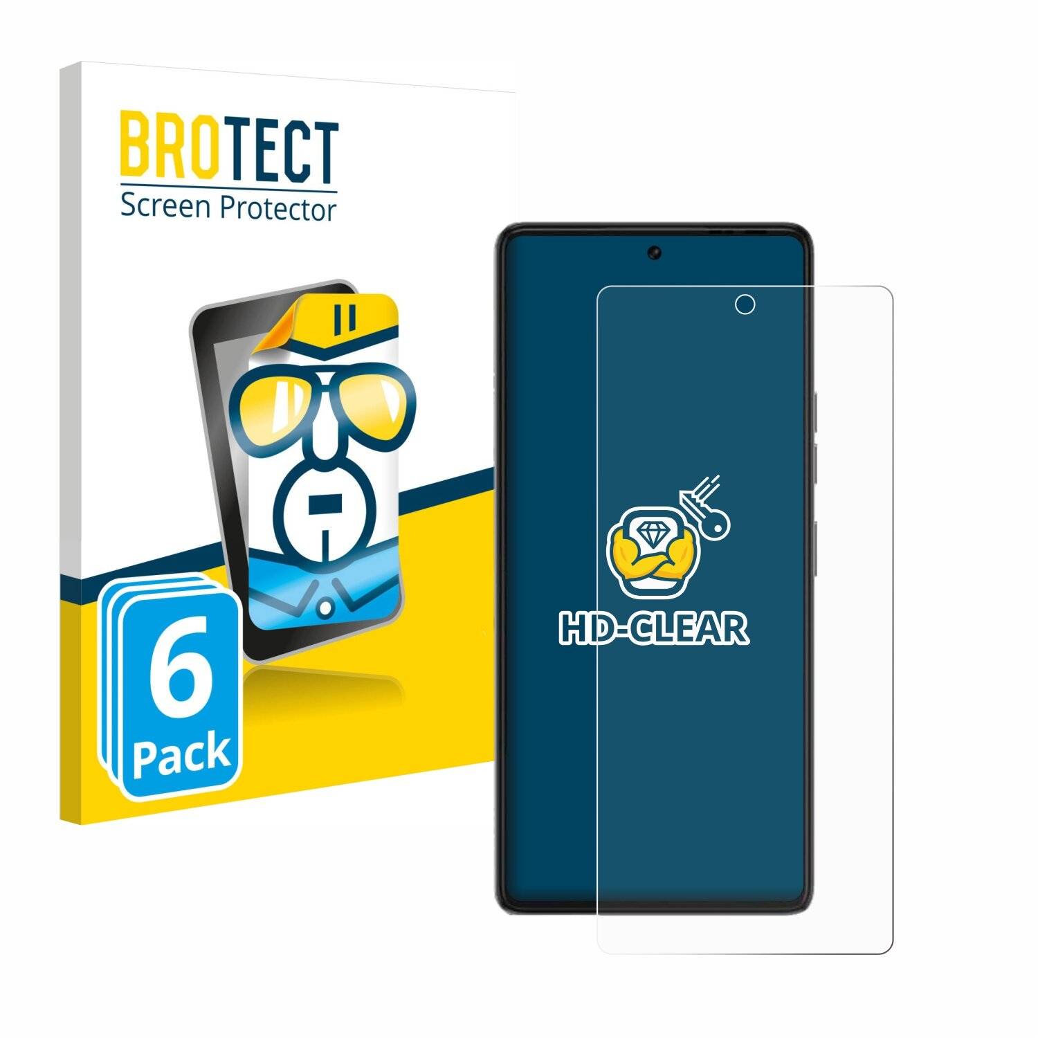 6x BROTECT Displayschutz-Folie für Tecno Pova 6